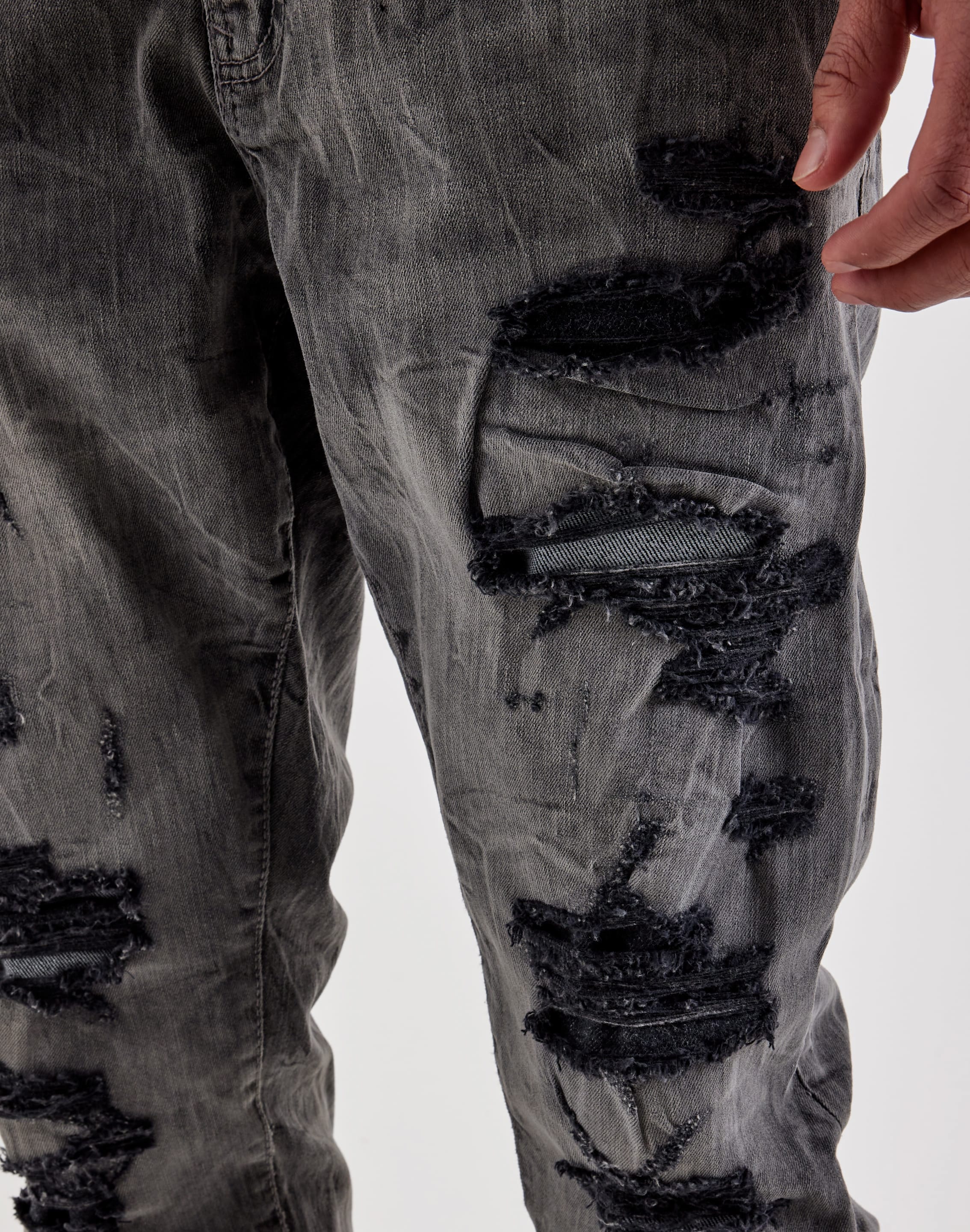 Air Jordan Jordan Craig Distressed Sean Slim Denim Jeans