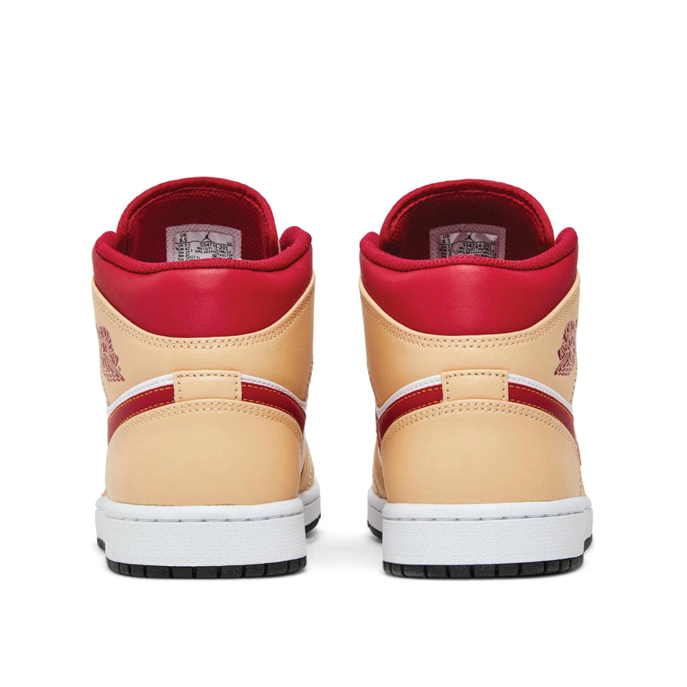 Air Jordan 1 Mid Cardinal Red Curry