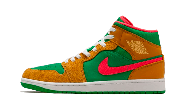 Air Jordan 1 Mid Wheat Watermelon