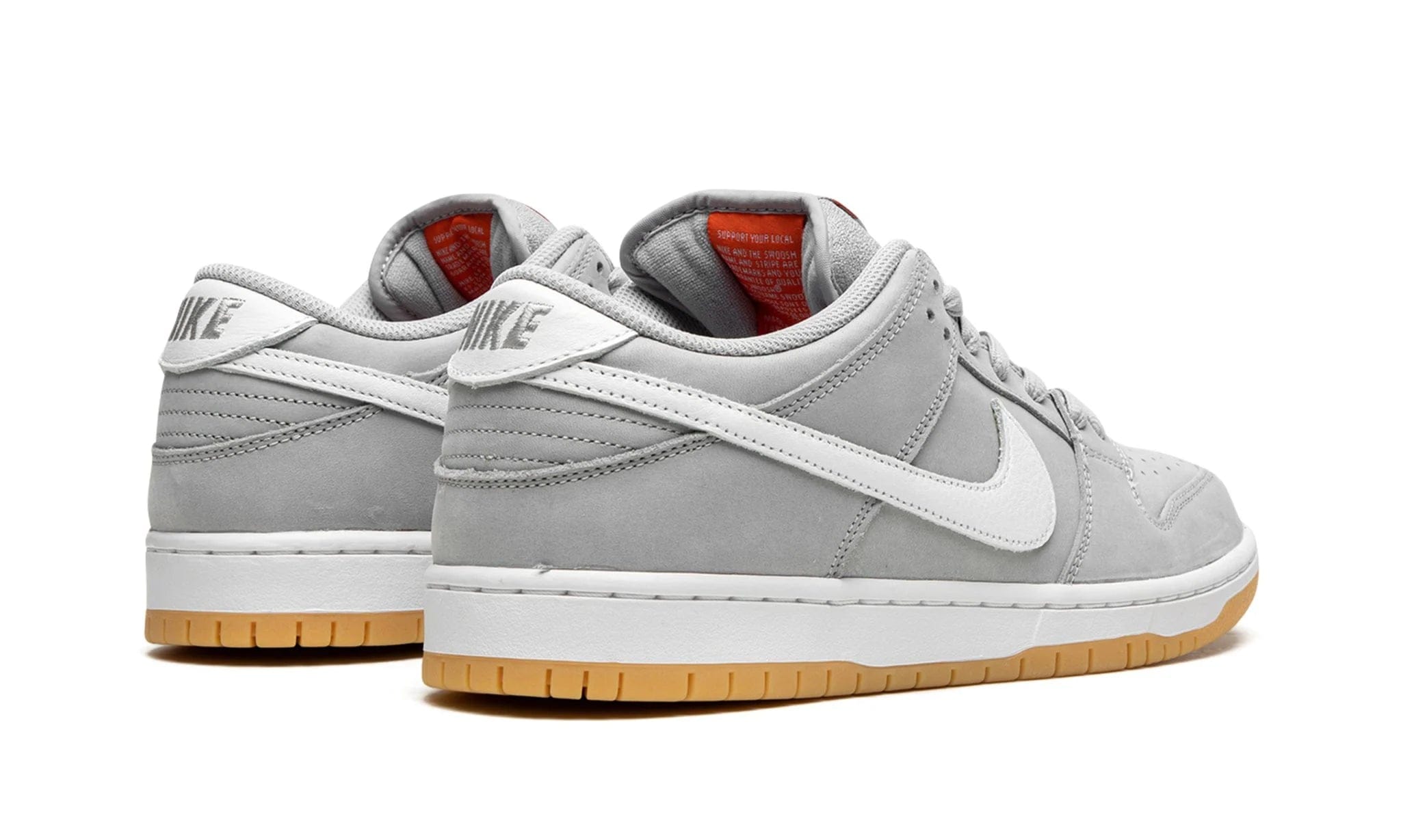 Nike SB Dunk Low Pro ISO Orange Label Grey / Gum