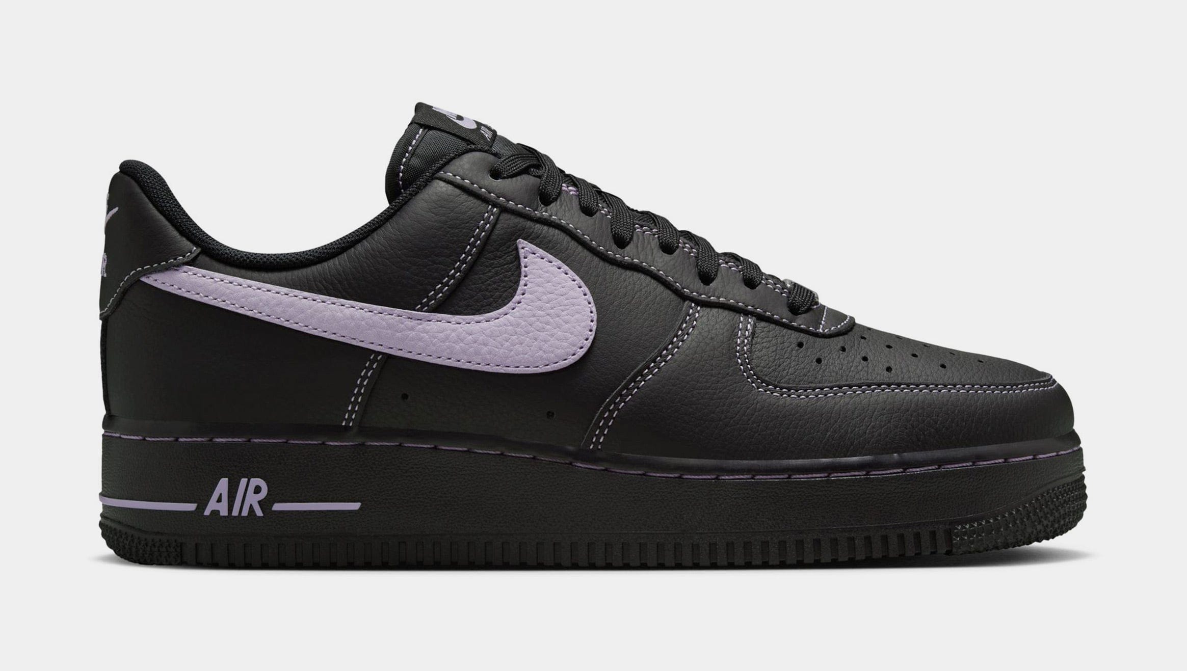 Nike Air Force 1 '07 LV8 Mens Lifestyle Shoes (Black/Hydrangeas)