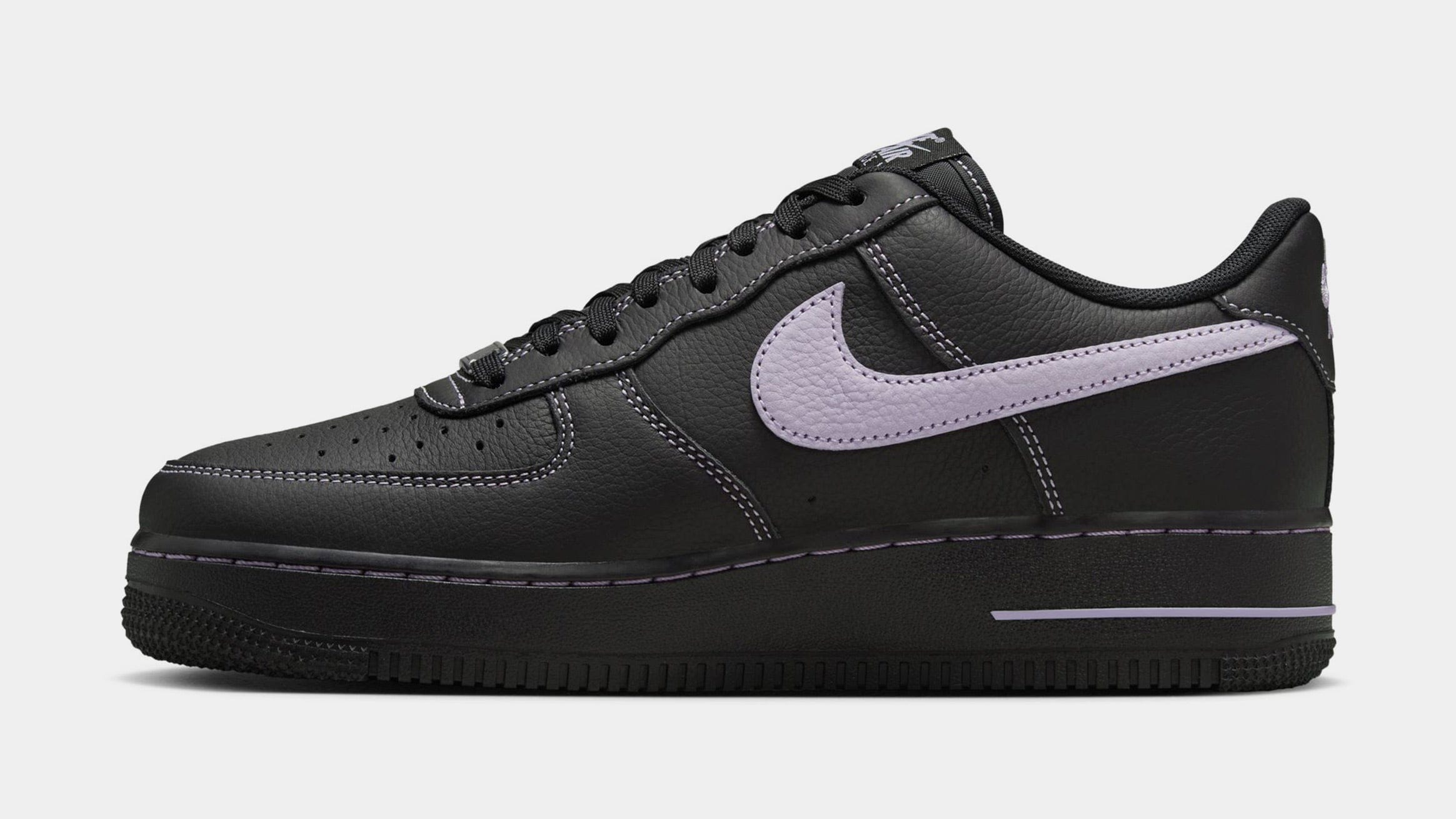 Nike Air Force 1 '07 LV8 Mens Lifestyle Shoes (Black/Hydrangeas)