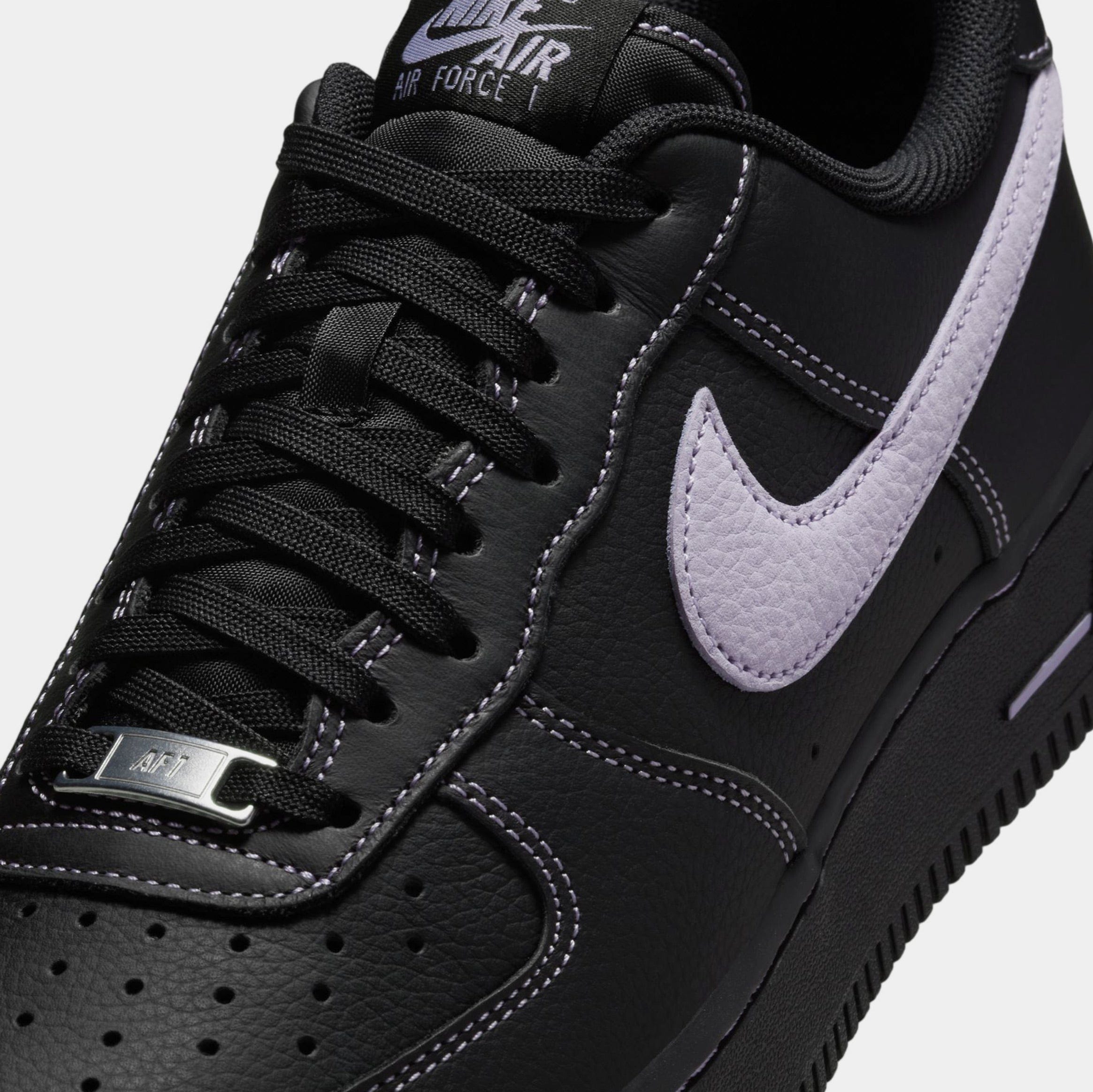 Nike Air Force 1 '07 LV8 Mens Lifestyle Shoes (Black/Hydrangeas)