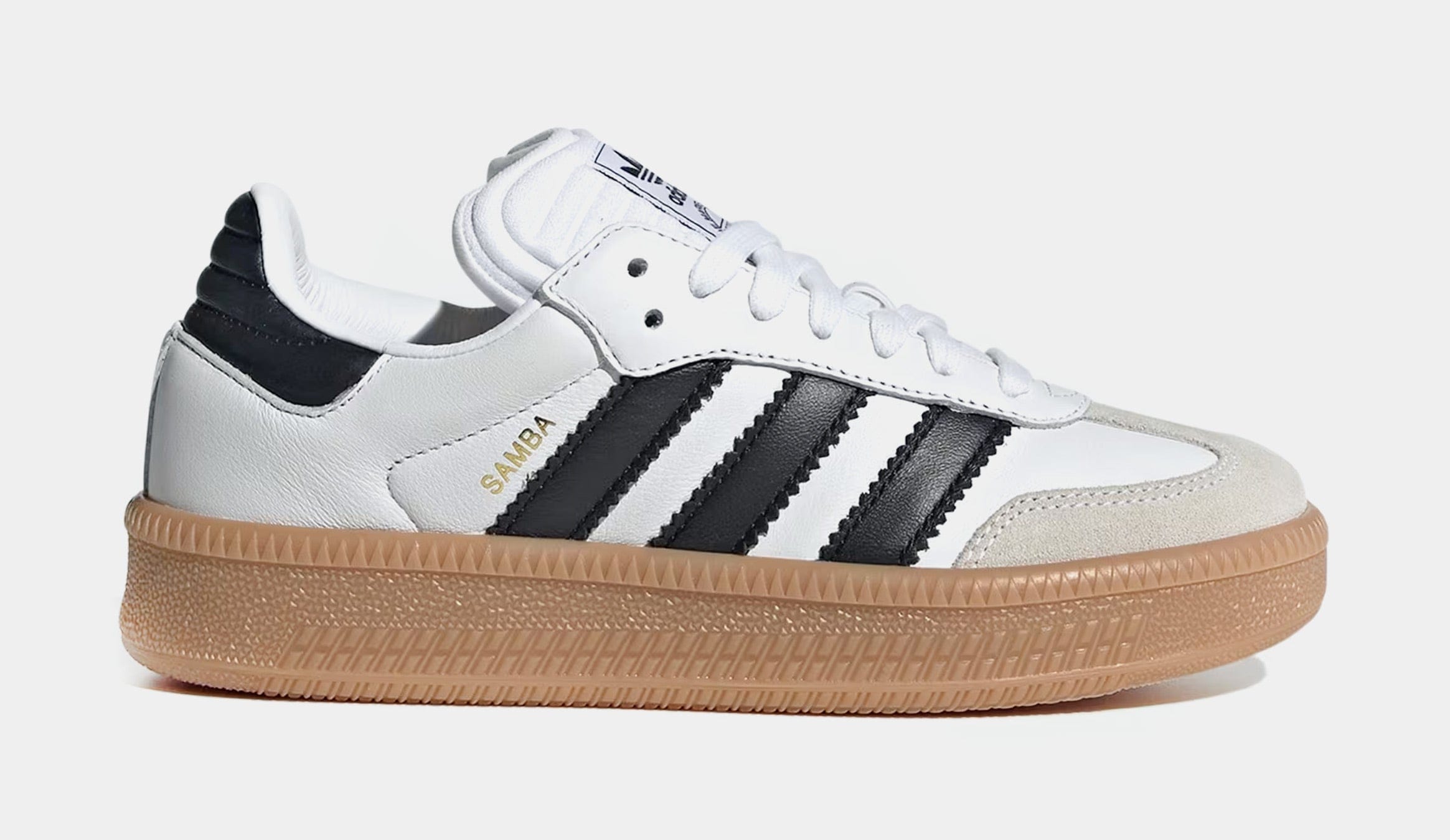 adidas Samba XLG Grade School Lifestyle Shoes (White/Black)
