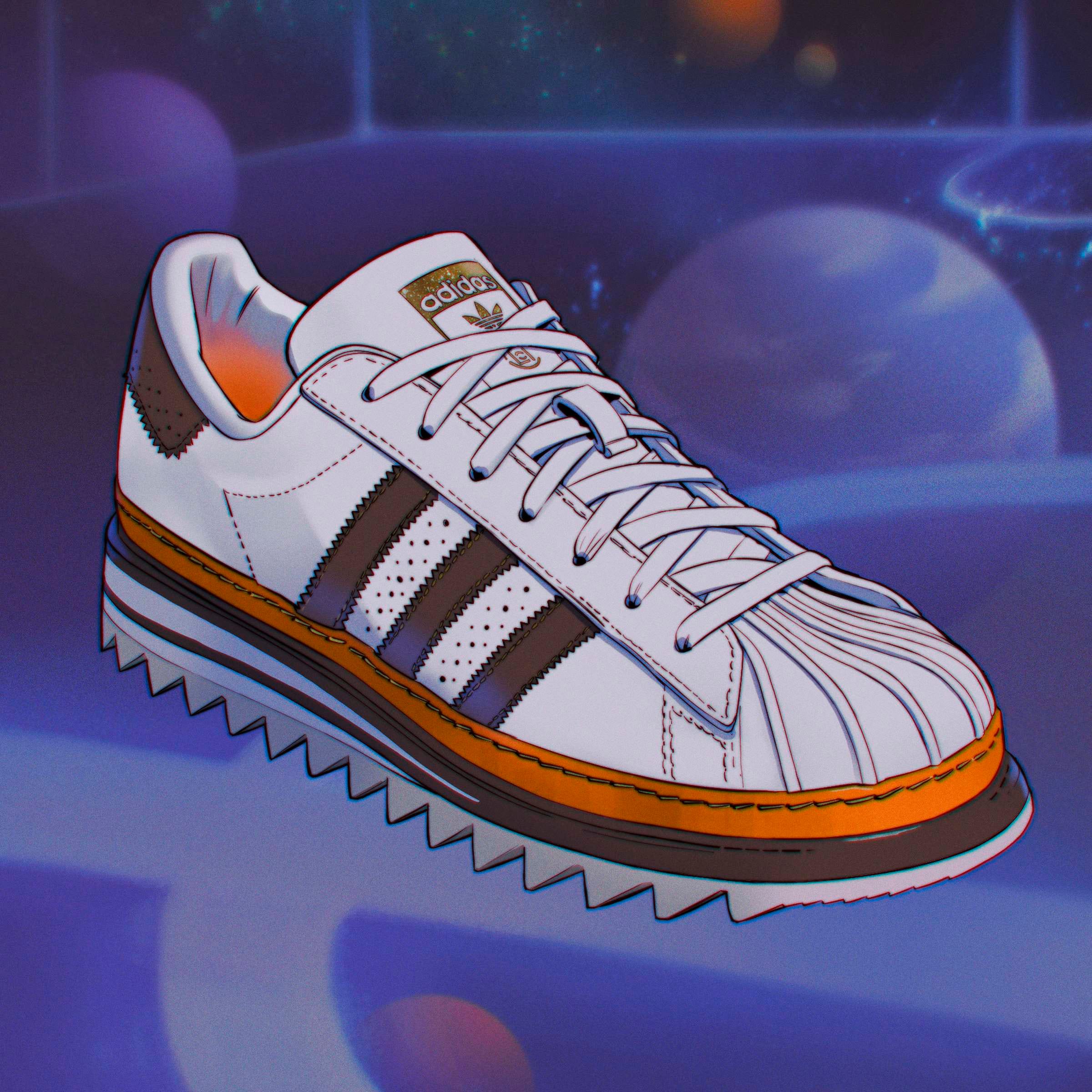 adidas X CLOT By Edison Chen Superstar White Coffee