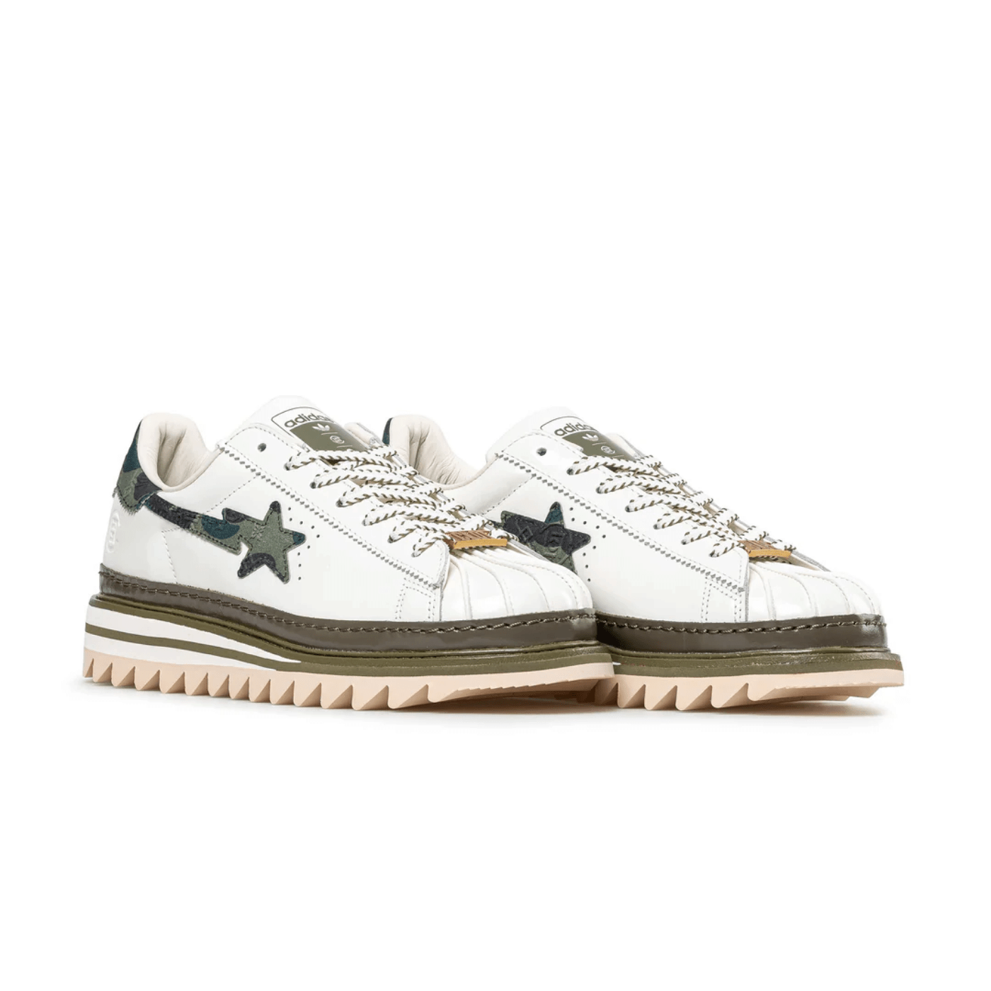 Adidas Superstar CLOT by Edison Chen x Bape Off White