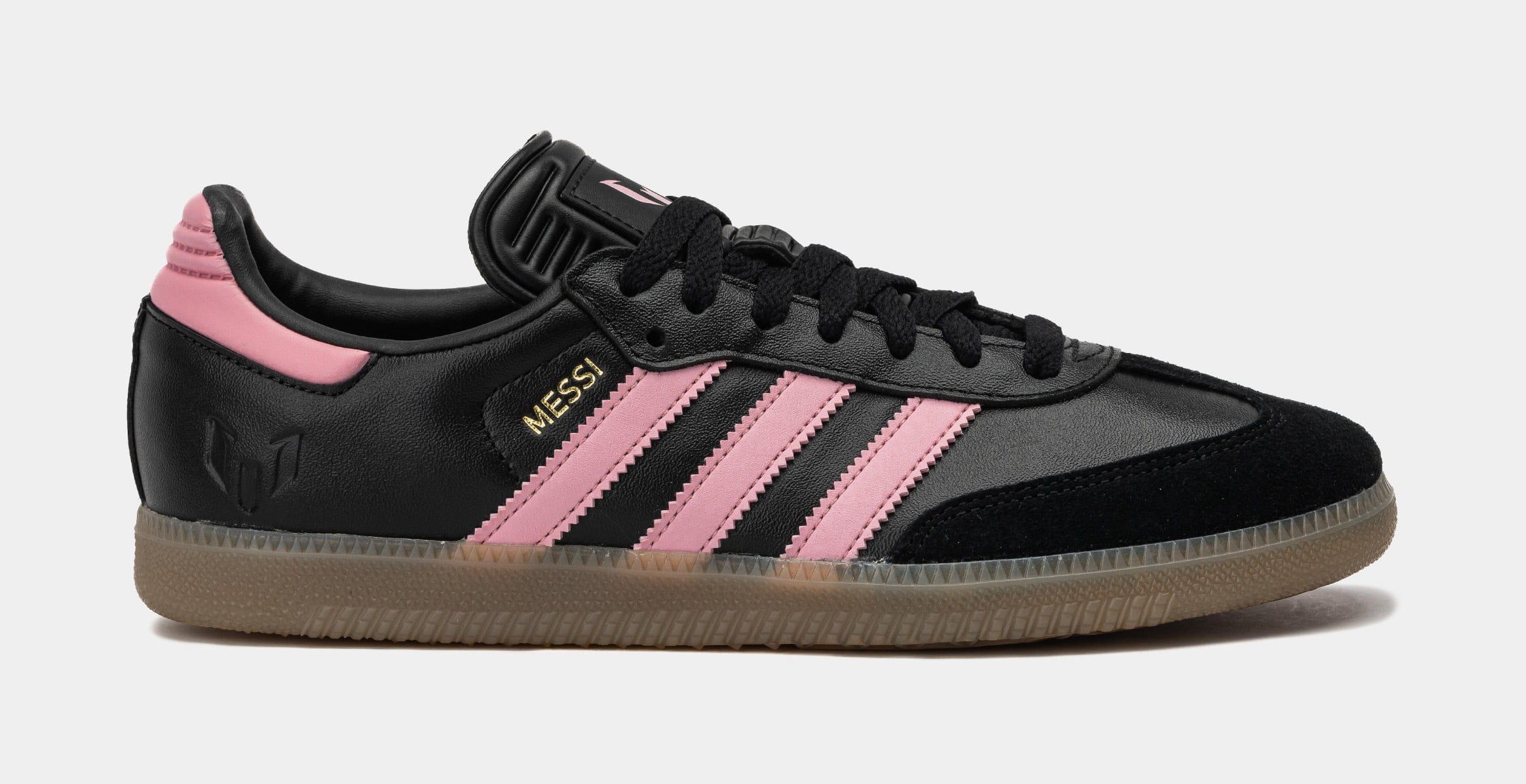 adidas Samba OG Messi Mens Lifestyle Shoes (Black/Pink/Black)