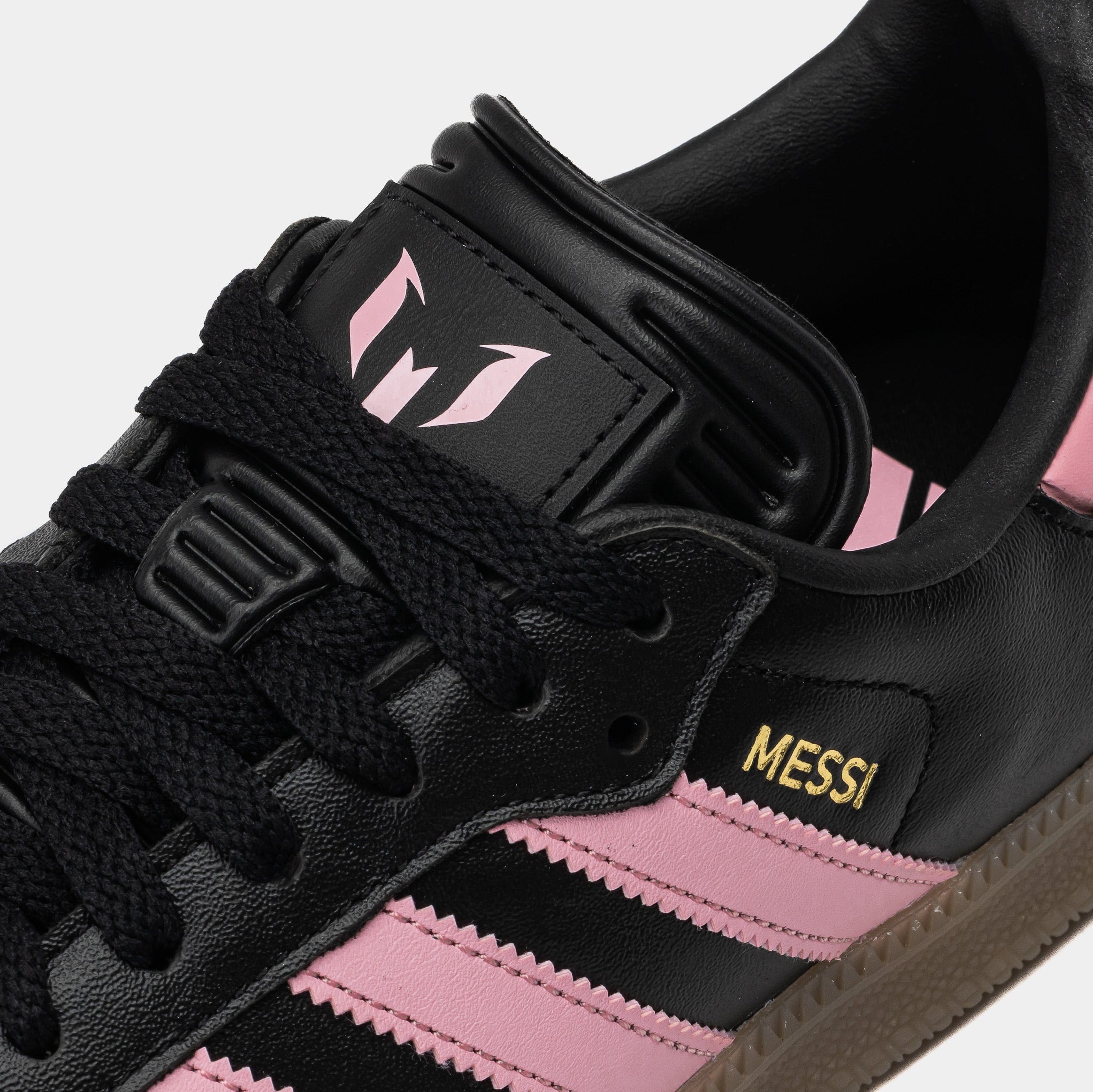 adidas Samba OG Messi Mens Lifestyle Shoes (Black/Pink/Black)