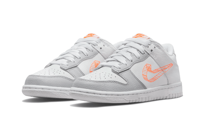 Nike Dunk Low 3D Swoosh White Grey