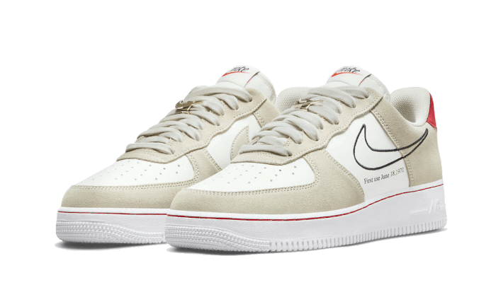 Nike Air Force 1 Low First Use Light Sail Red
