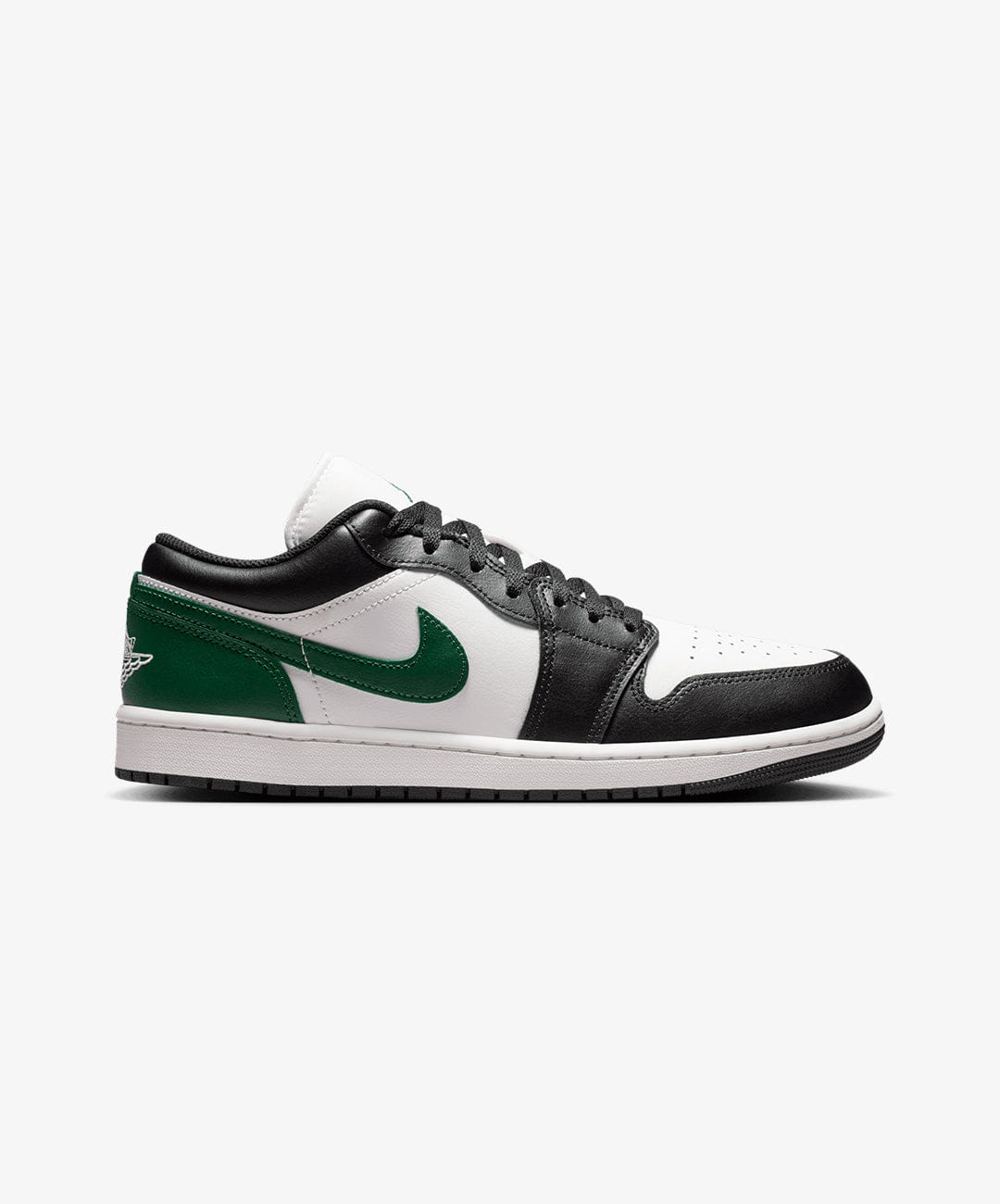 Air Jordan JORDAN | AIR JORDAN 1 LOW { BLACK/SUMMIT WHITE - GORGE GREEN