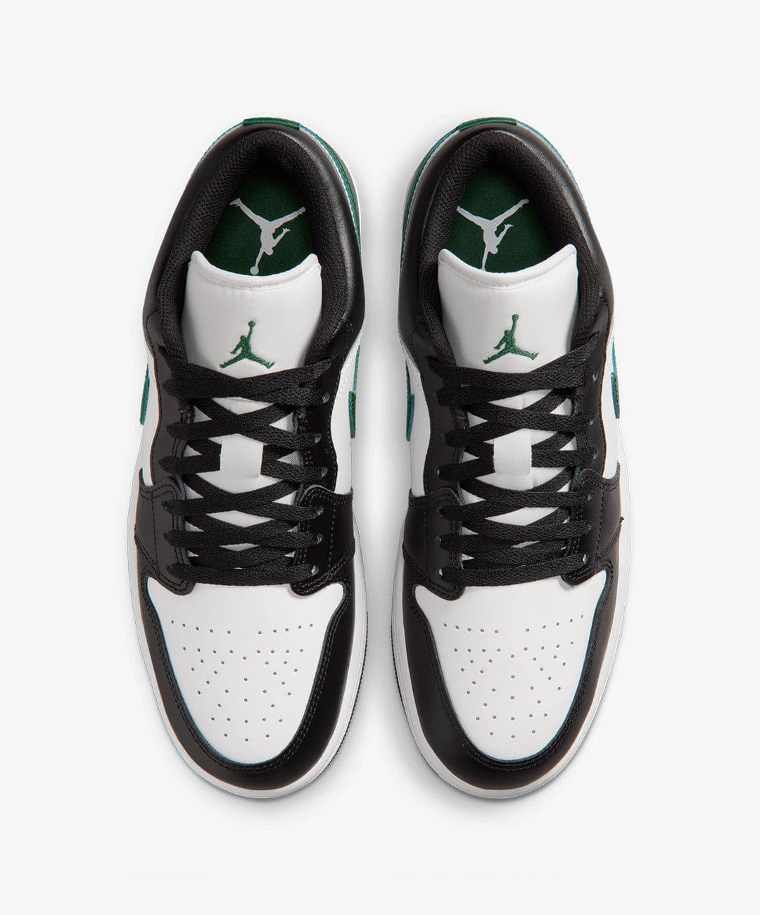 Air Jordan JORDAN | AIR JORDAN 1 LOW { BLACK/SUMMIT WHITE - GORGE GREEN