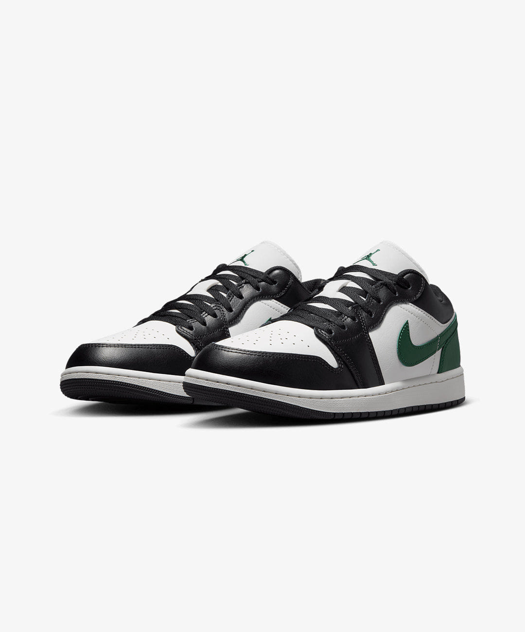 Air Jordan JORDAN | AIR JORDAN 1 LOW { BLACK/SUMMIT WHITE - GORGE GREEN