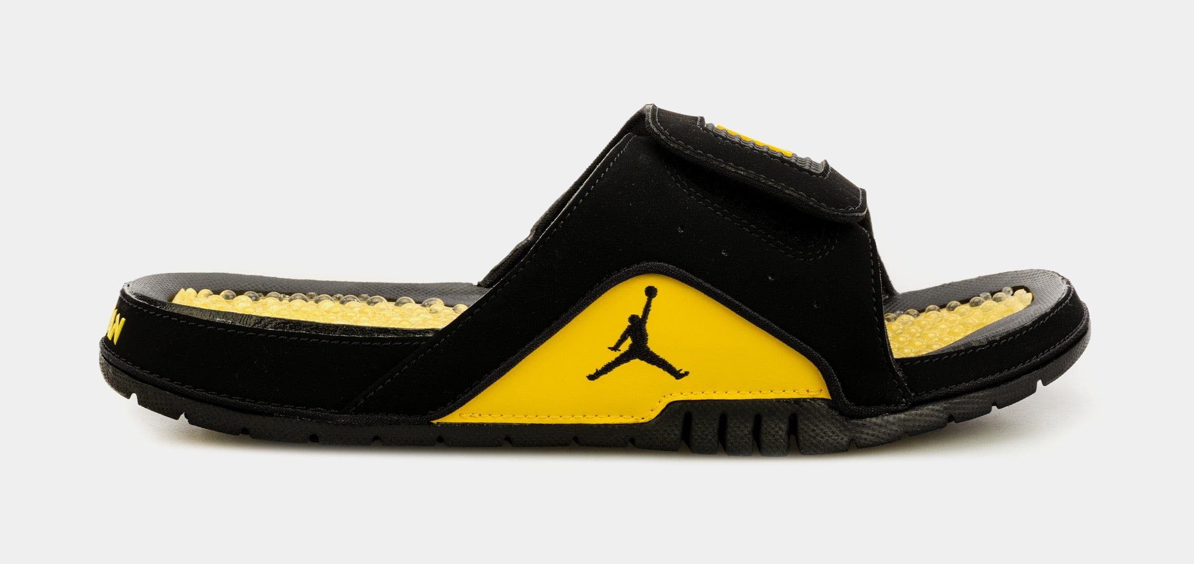 Air Jordan Hydro 4 Retro Mens Sandals (Black/Yellow)