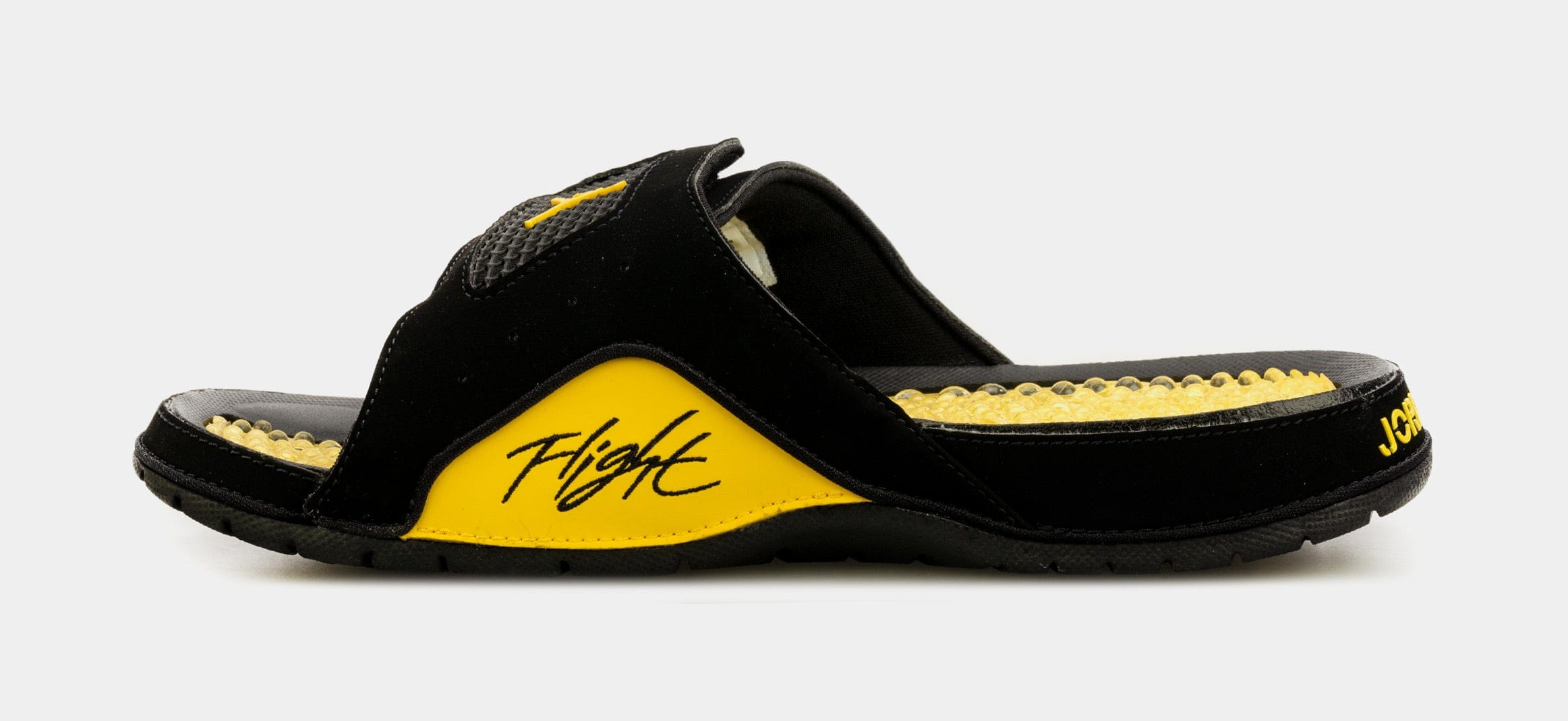 Air Jordan Hydro 4 Retro Mens Sandals (Black/Yellow)
