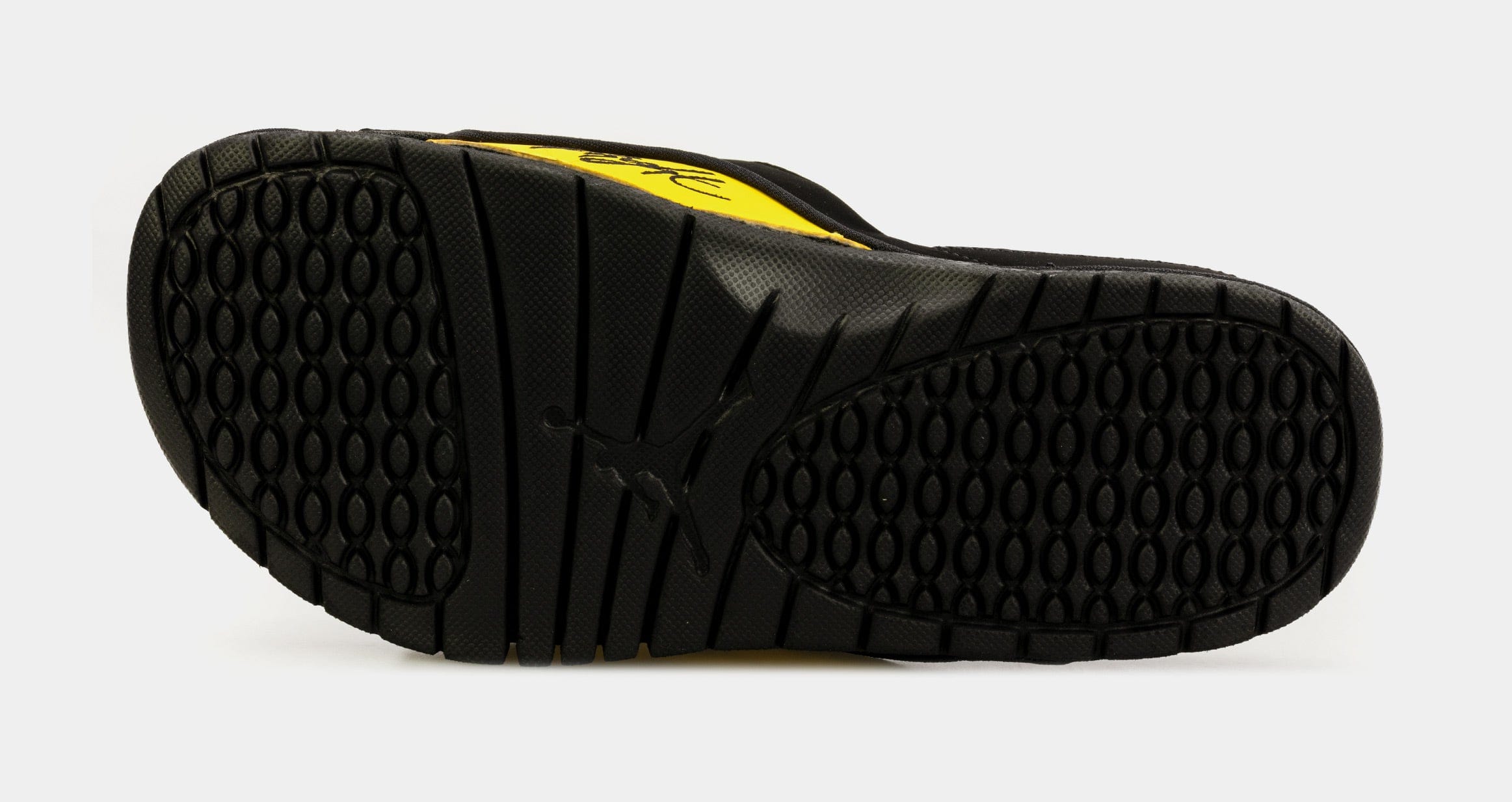 Air Jordan Hydro 4 Retro Mens Sandals (Black/Yellow)