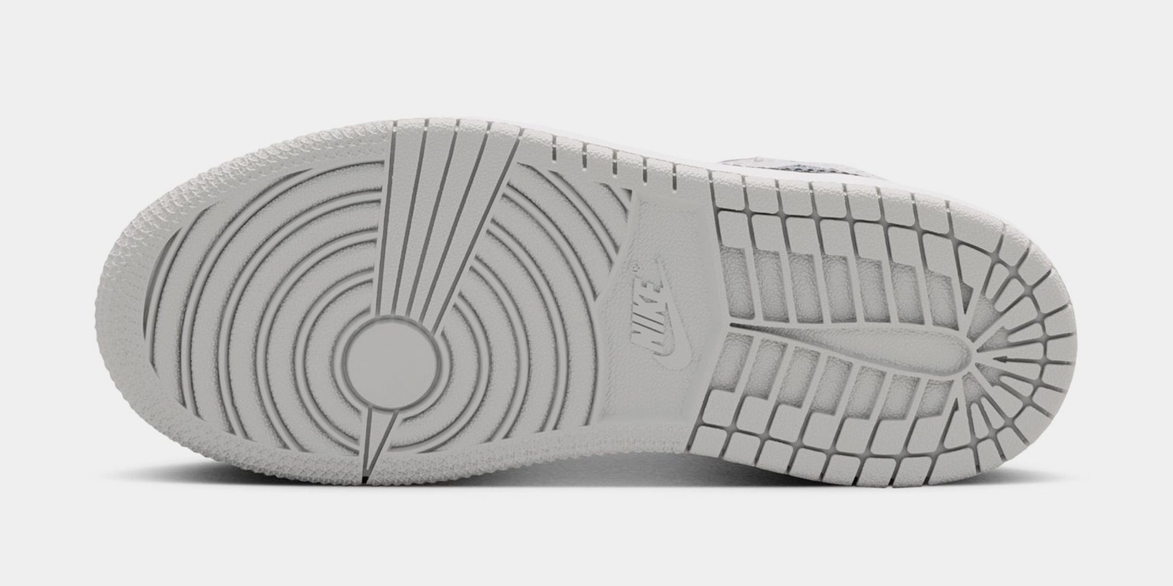 Air Jordan 1 Mid Preschool Lifestyle Shoes (White/Light Smoke Grey/Black)
