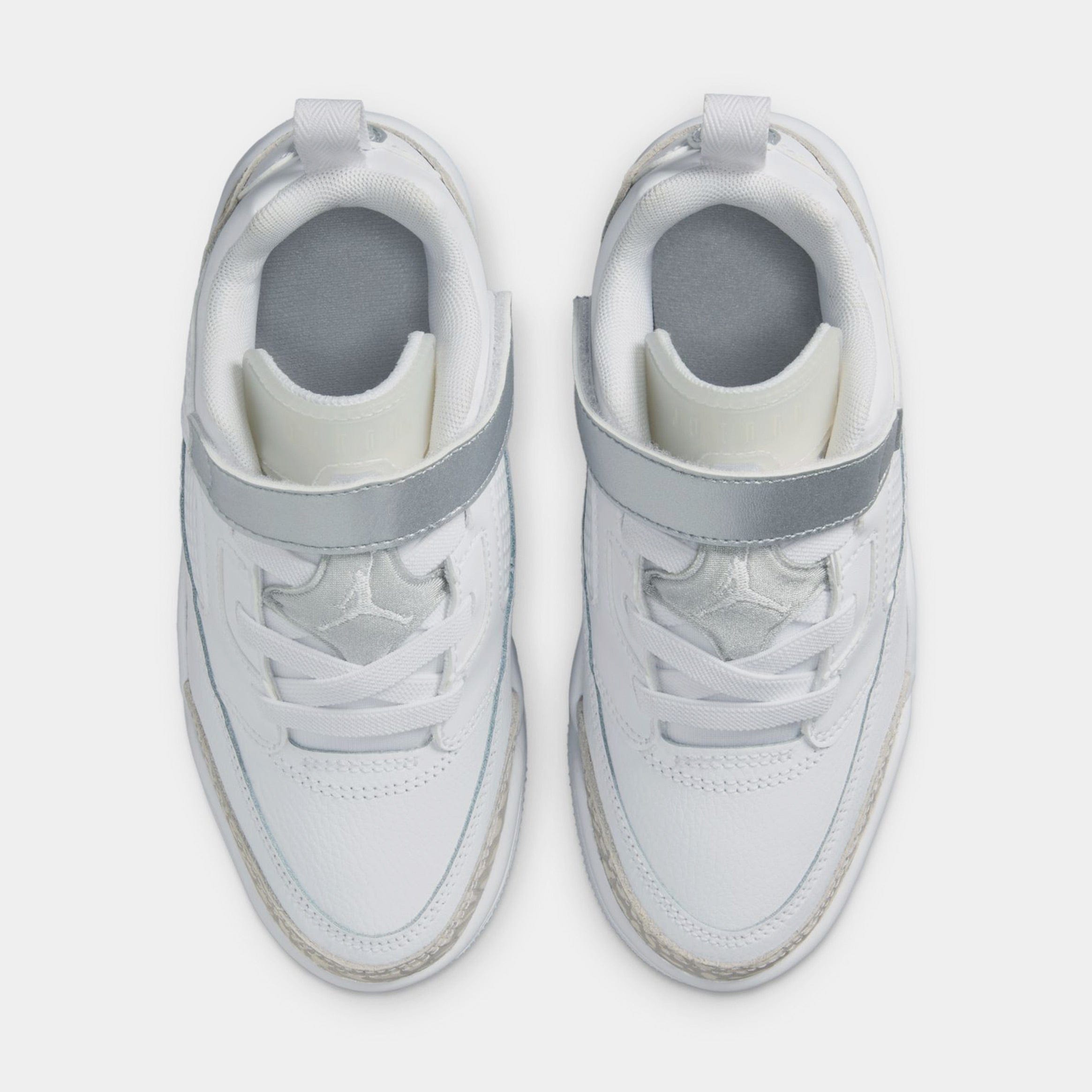 Air Jordan Spizike Low Preschool Lifestyle Shoes (White/Silver)