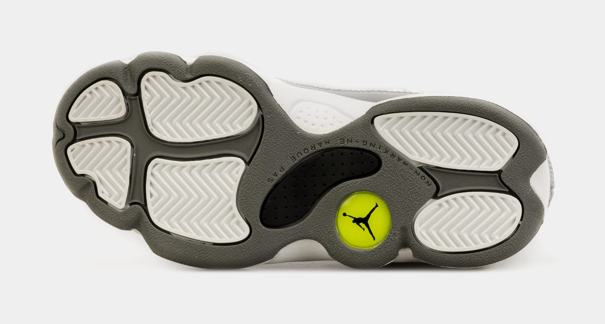 Air Jordan 6 Rings Preschool Basketball Shoes (Grey/White)