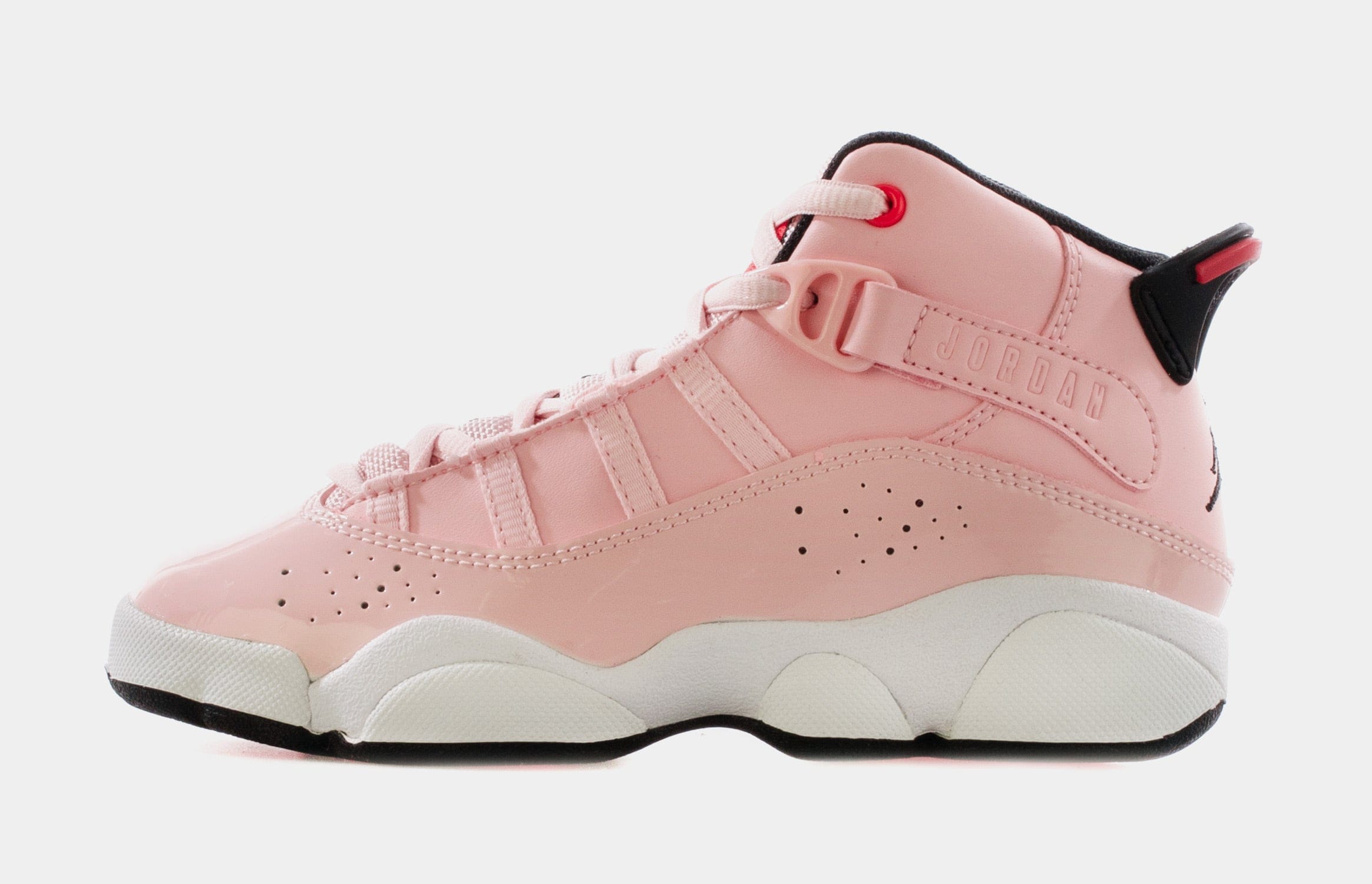 Air Jordan 6 Rings Atmosphere Preschool Lifestyle Shoes (Pink)