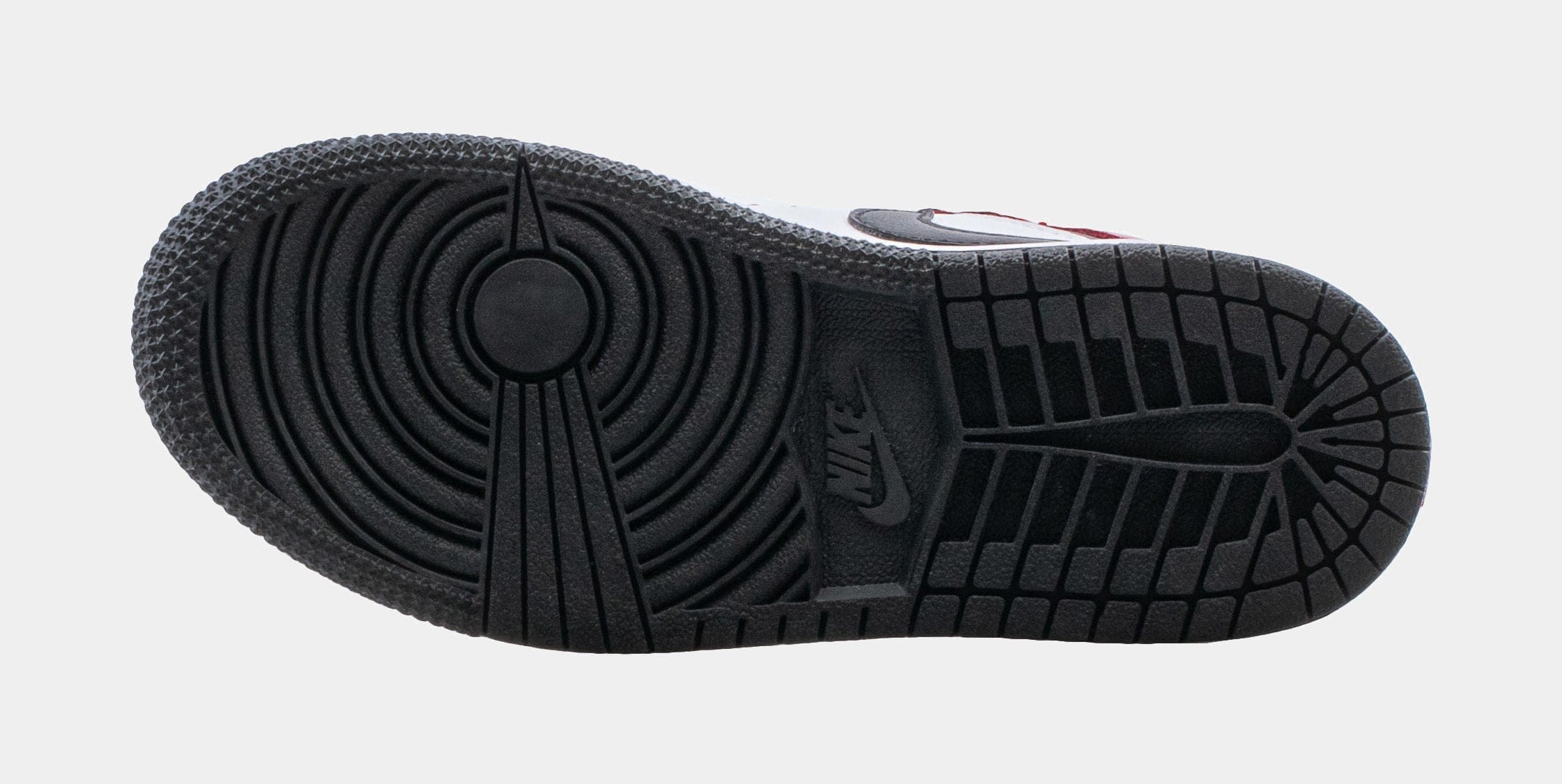 Air Jordan 1 Mid Preschool Lifestyle Shoes (Black/Red/White)