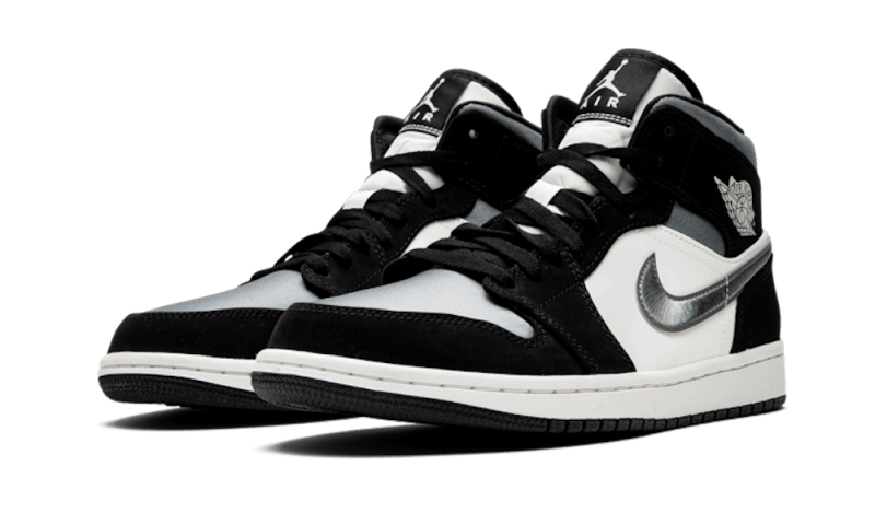 Air Jordan 1 Mid Satin Grey Toe