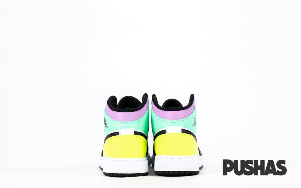 Air Jordan 1 Mid Pastel Black Toe GS (2021)