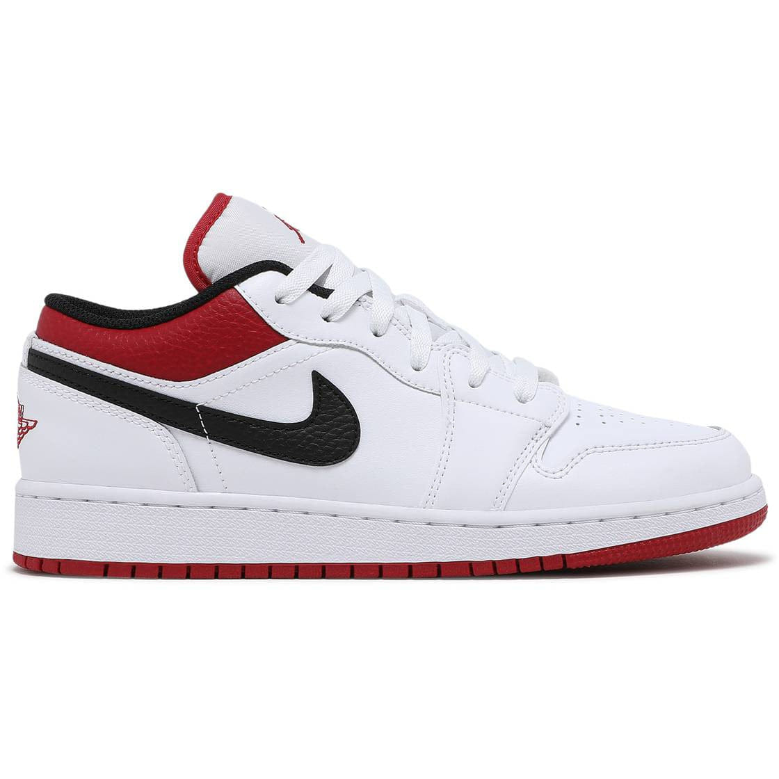 Air Jordan 1 Low White Gym Red (GS/Juniors) (2021)