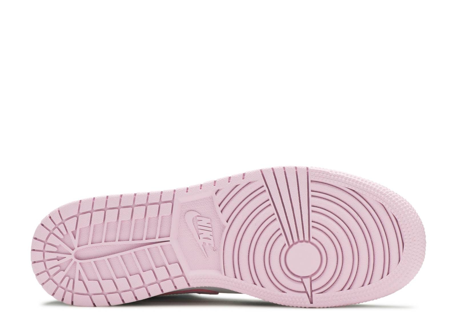 Air Jordan 1 Mid White Black Light Arctic Pink (GS)