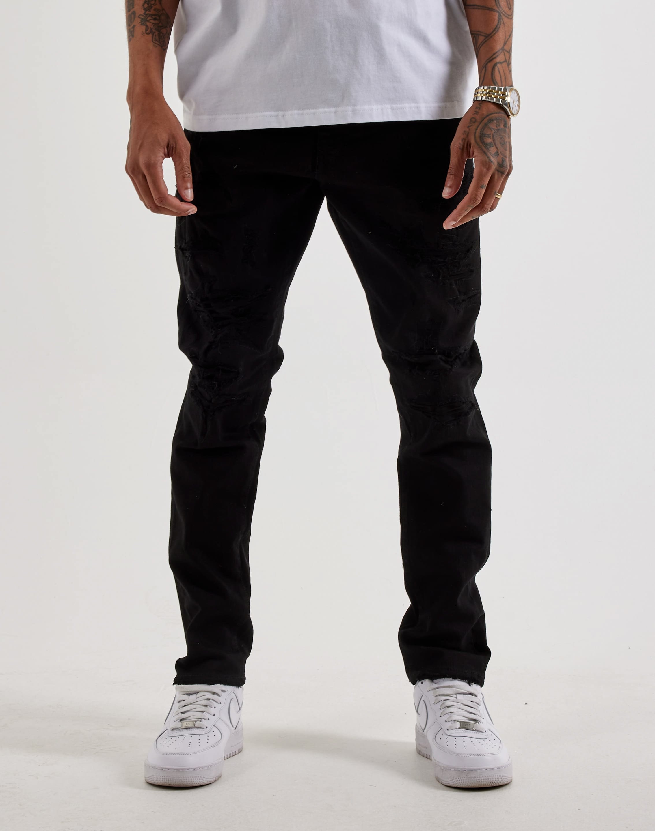 Air Jordan Jordan Craig Distressed Slim Sean Denim Jeans