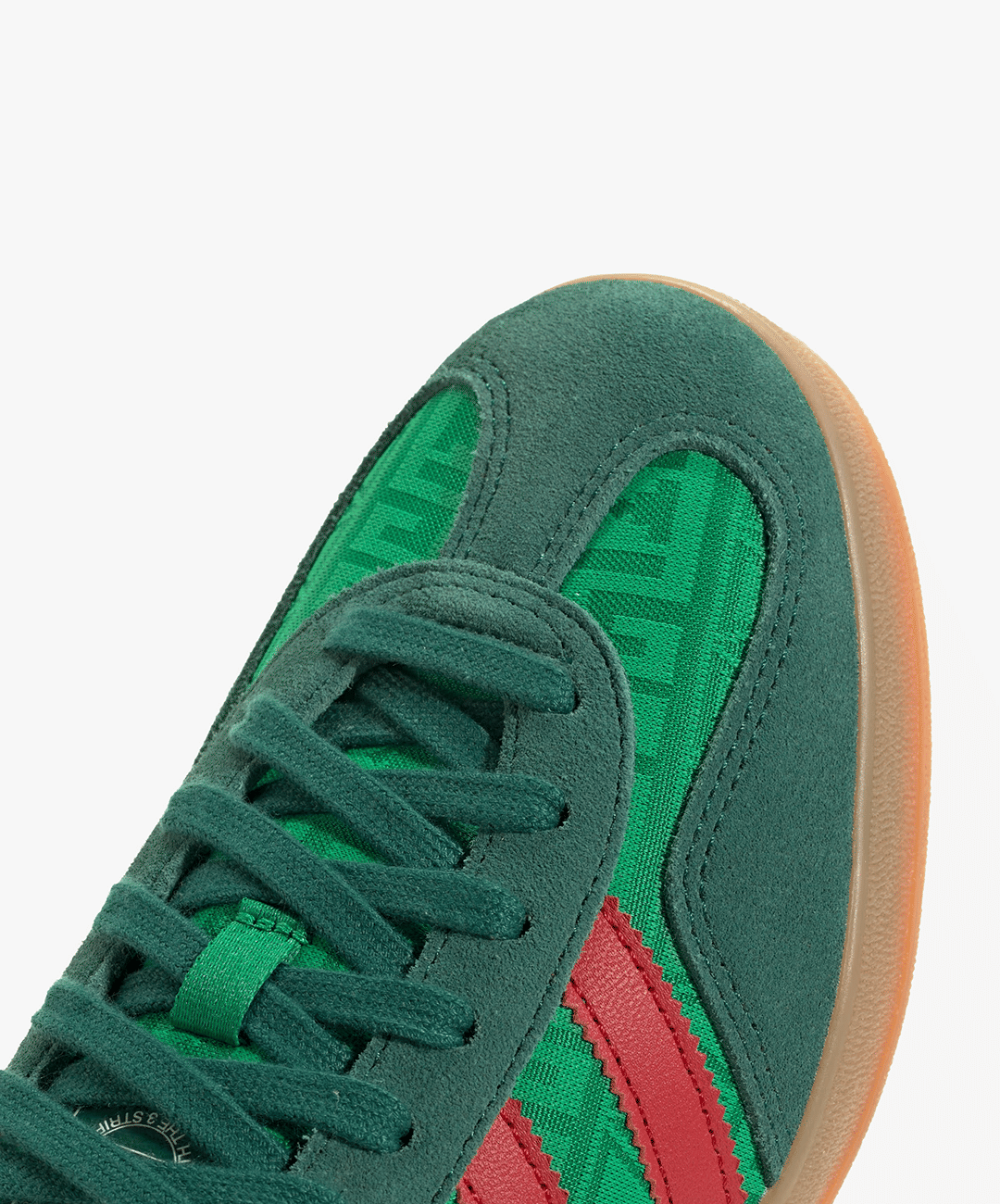 ADIDAS ORIGINALS | GAZELLE INDOOR { GREEN/BETTER SCARLET/COLLEGIATE GREEN