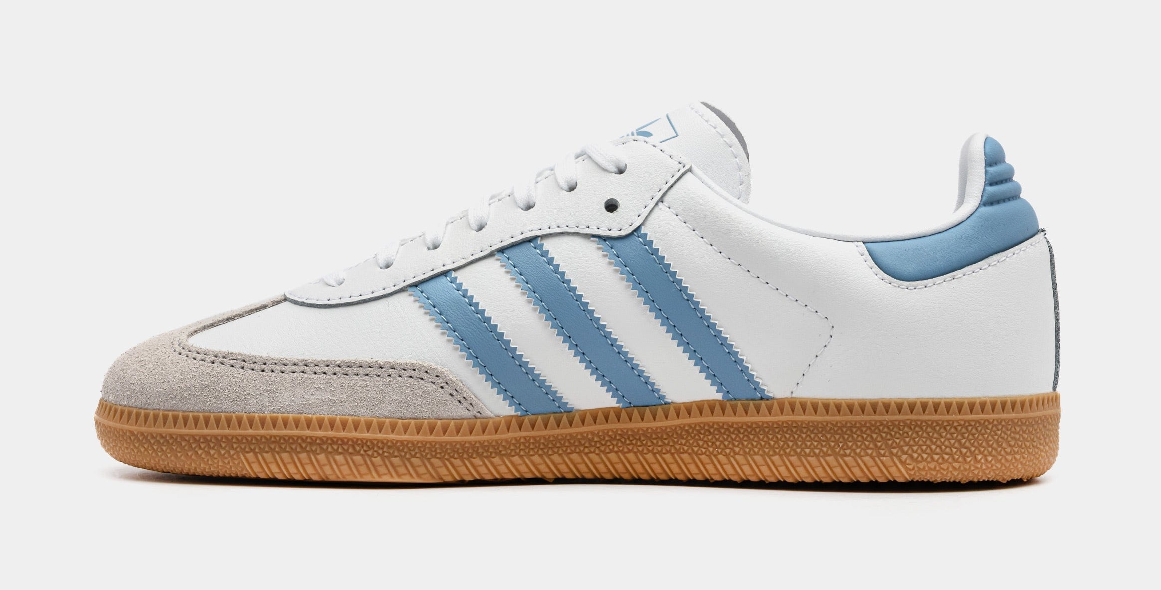 adidas Samba OG Grade School Lifestyle Shoes (Cloud White/Bright Royal)