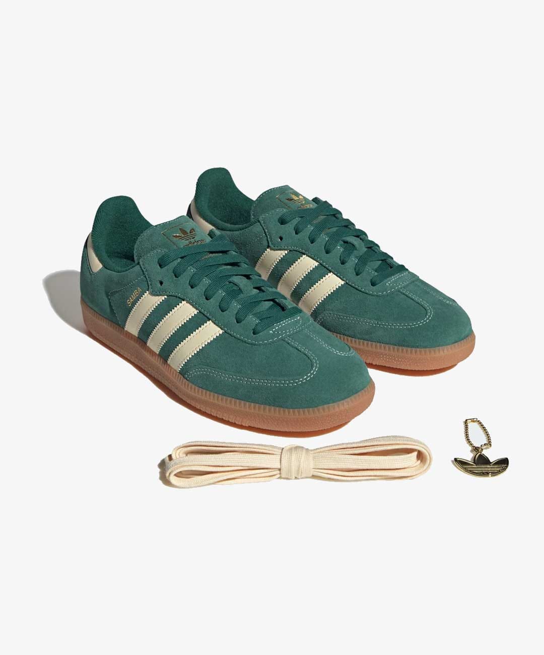 ADIDAS ORIGINALS | SAMBA OG { COLLEGIATE GREEN / WARM VANILLA / GUM