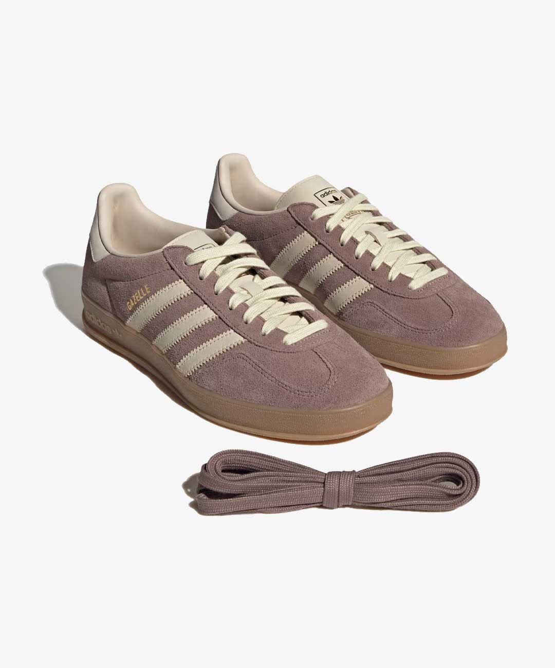 ADIDAS ORIGINALS | GAZELLE INDOOR { TRACE BROWN / WARM VANILLA / GUM
