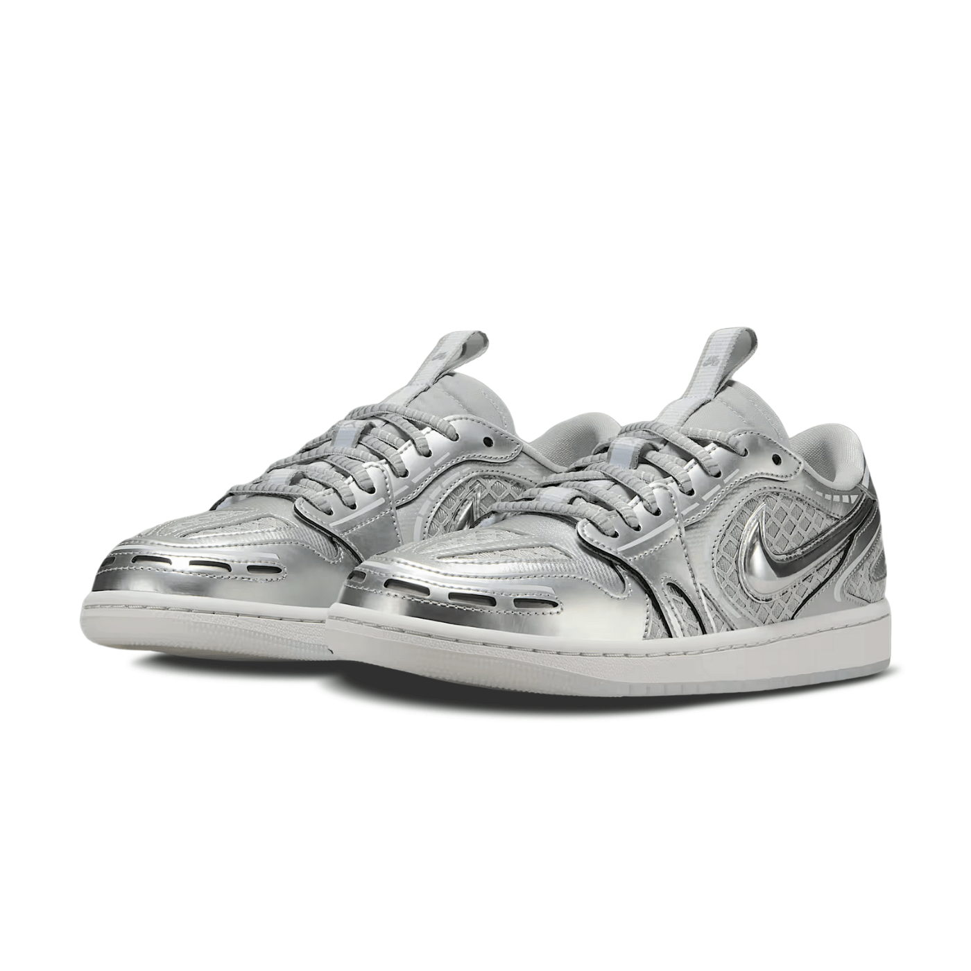 Air Jordan 1 Low Method of Make Metallic Silver