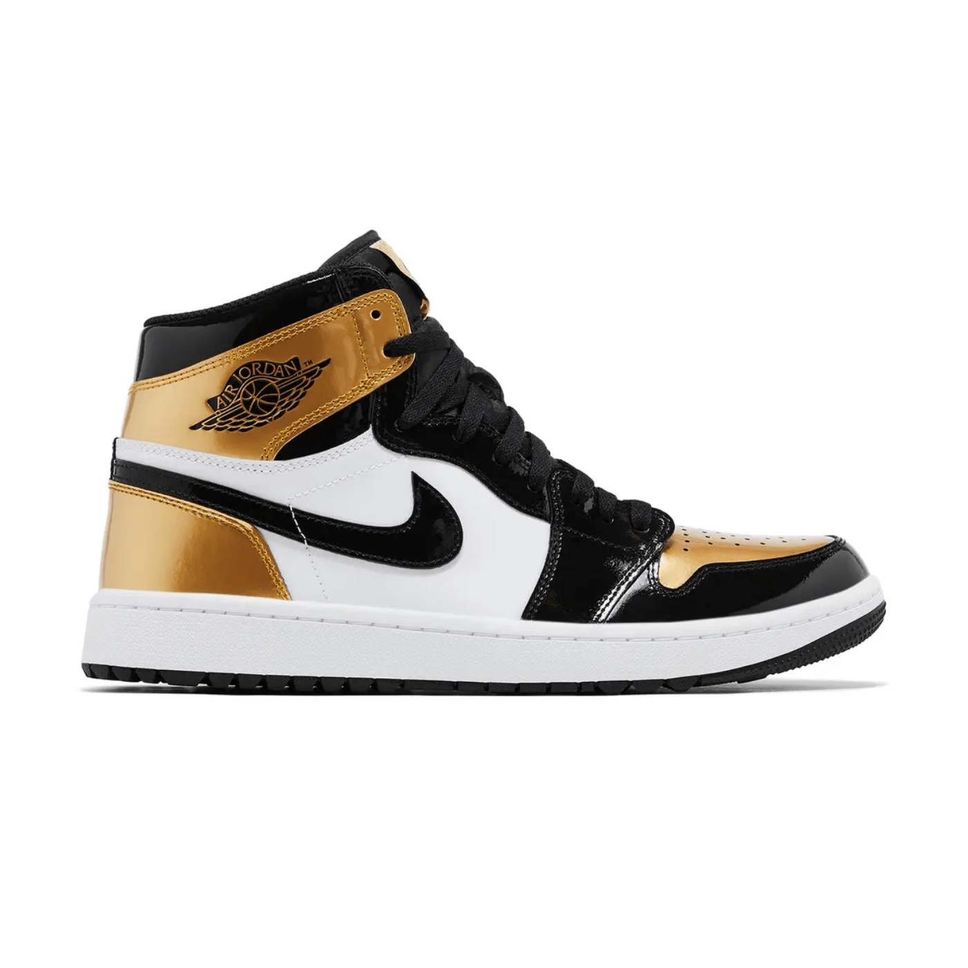 Air Jordan Jordan 1 Retro High Golf Patent Gold Toe