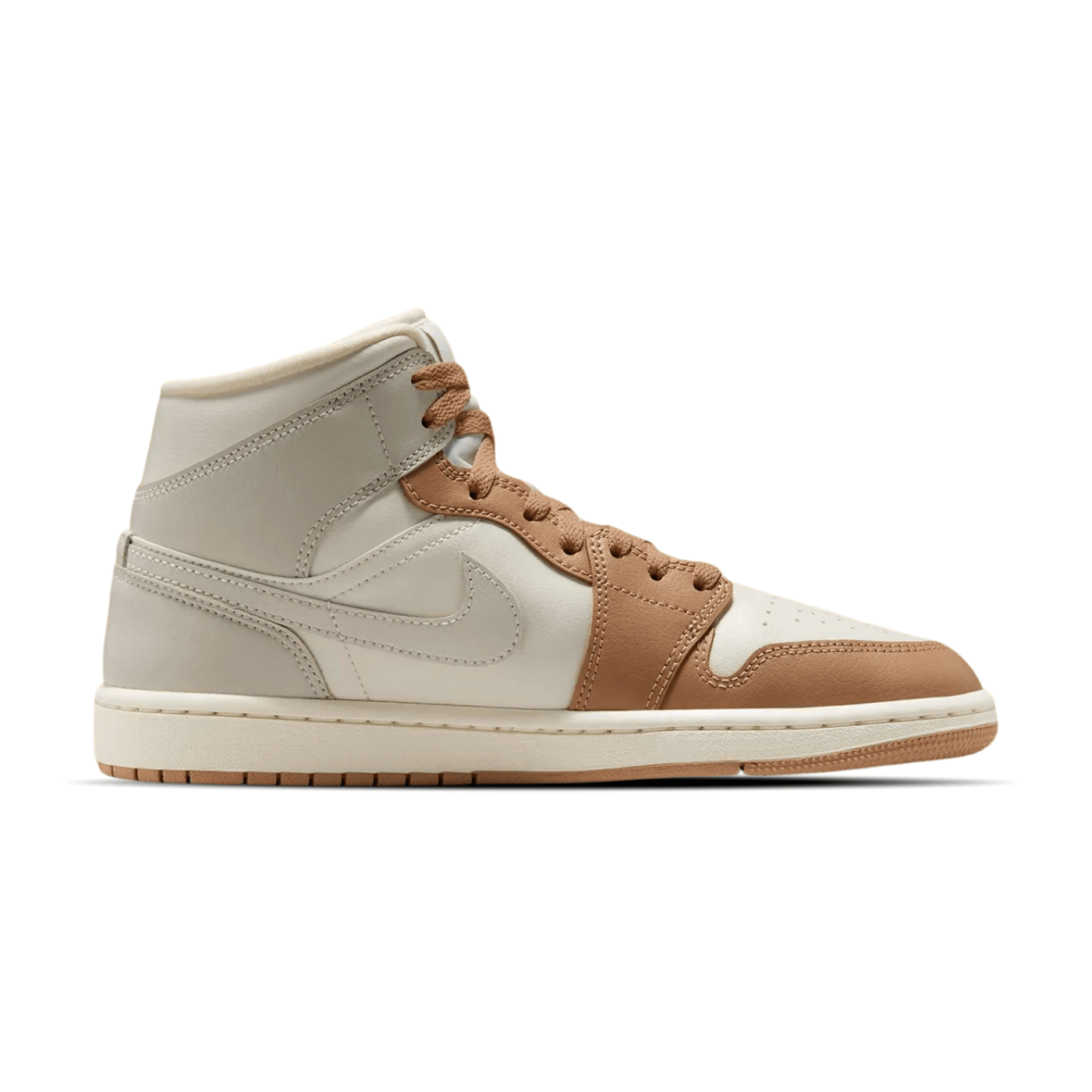 Air Jordan Jordan 1 Mid Tan Toe (Women's)