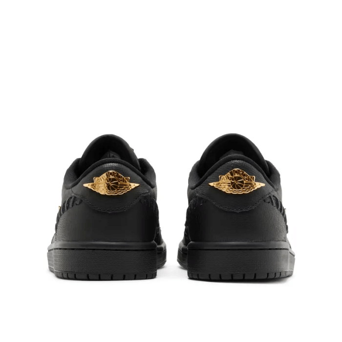 Air Jordan Jordan 1 Low Method of Make Black Metallic Gold (Women's)