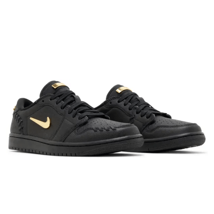 Air Jordan Jordan 1 Low Method of Make Black Metallic Gold (Women's)