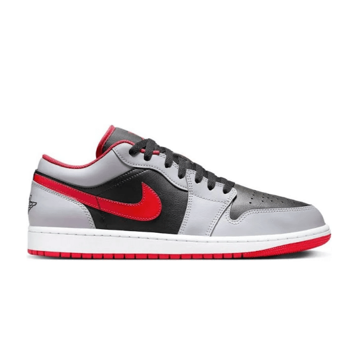 Air Jordan Jordan 1 Low Black Light Smoke Grey Gym Red