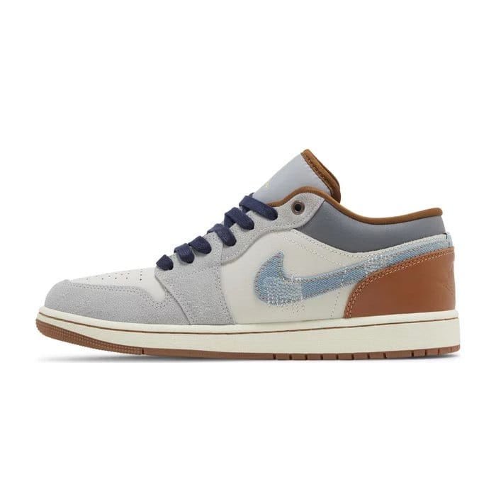 Air Jordan Jordan 1 Low SE Phantom Repaired Denim Swoosh