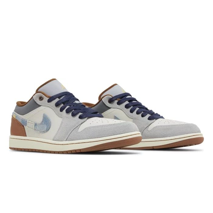 Air Jordan Jordan 1 Low SE Phantom Repaired Denim Swoosh