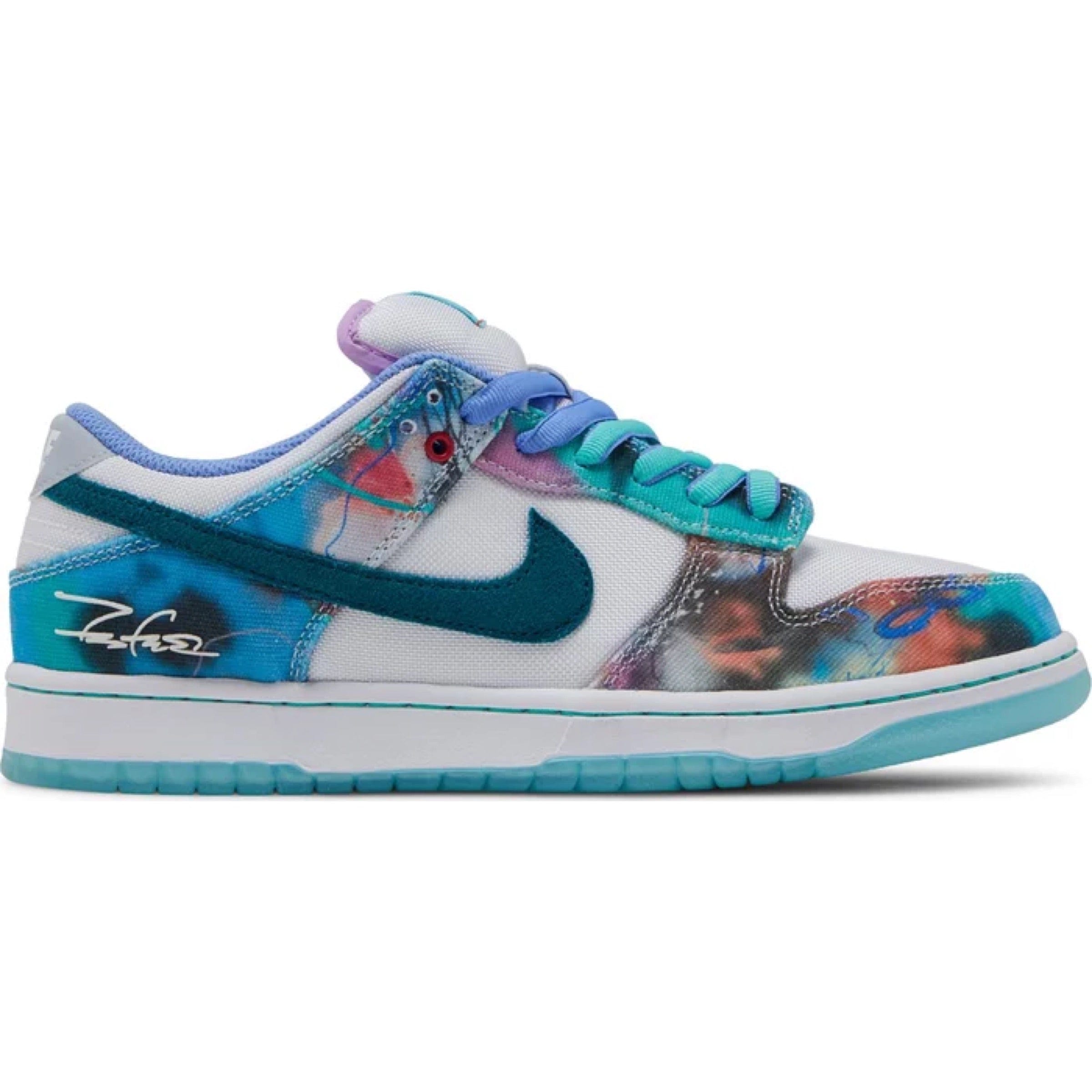 Nike Futura Laboratories x Nike SB Dunk Low Bleached Aqua