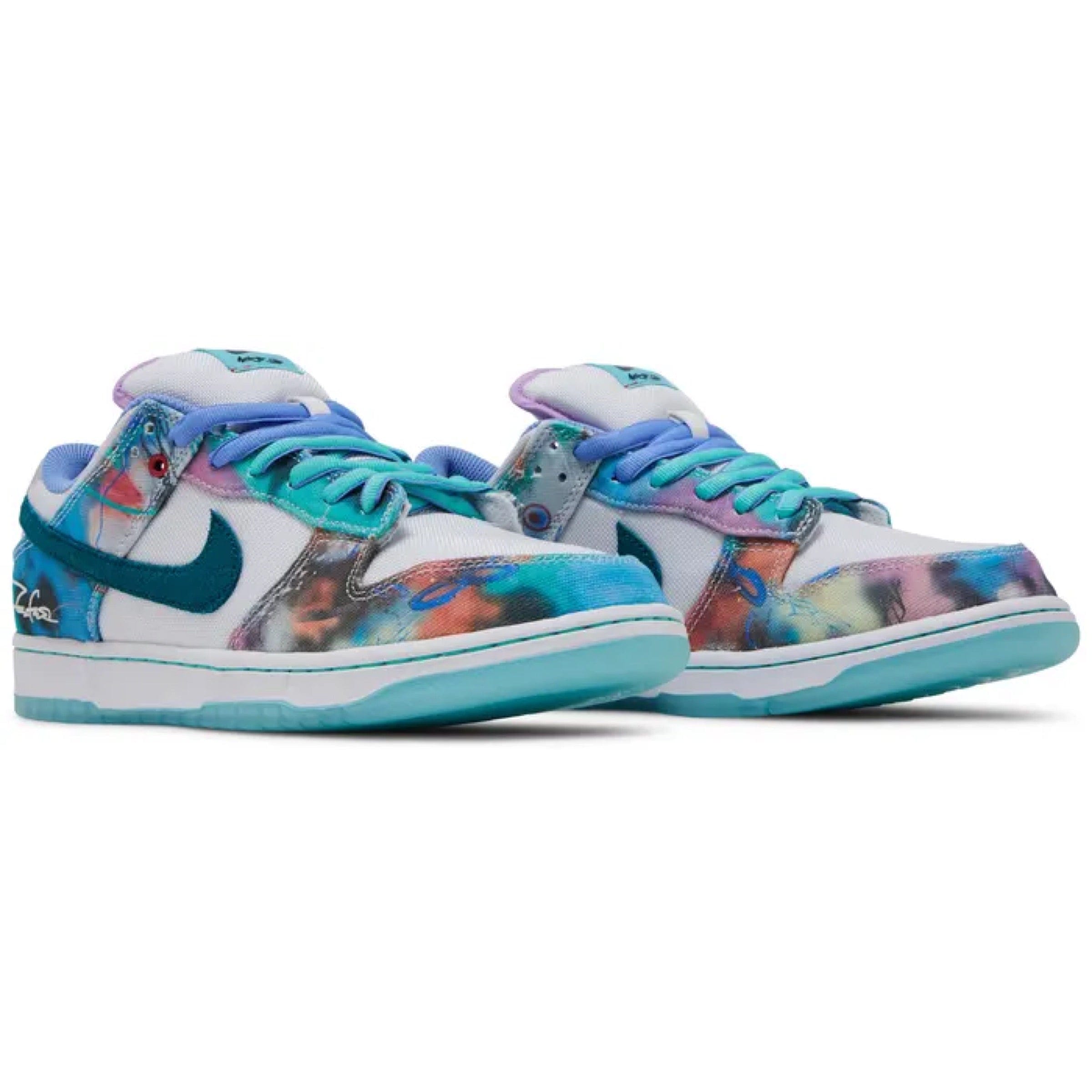 Nike Futura Laboratories x Nike SB Dunk Low Bleached Aqua