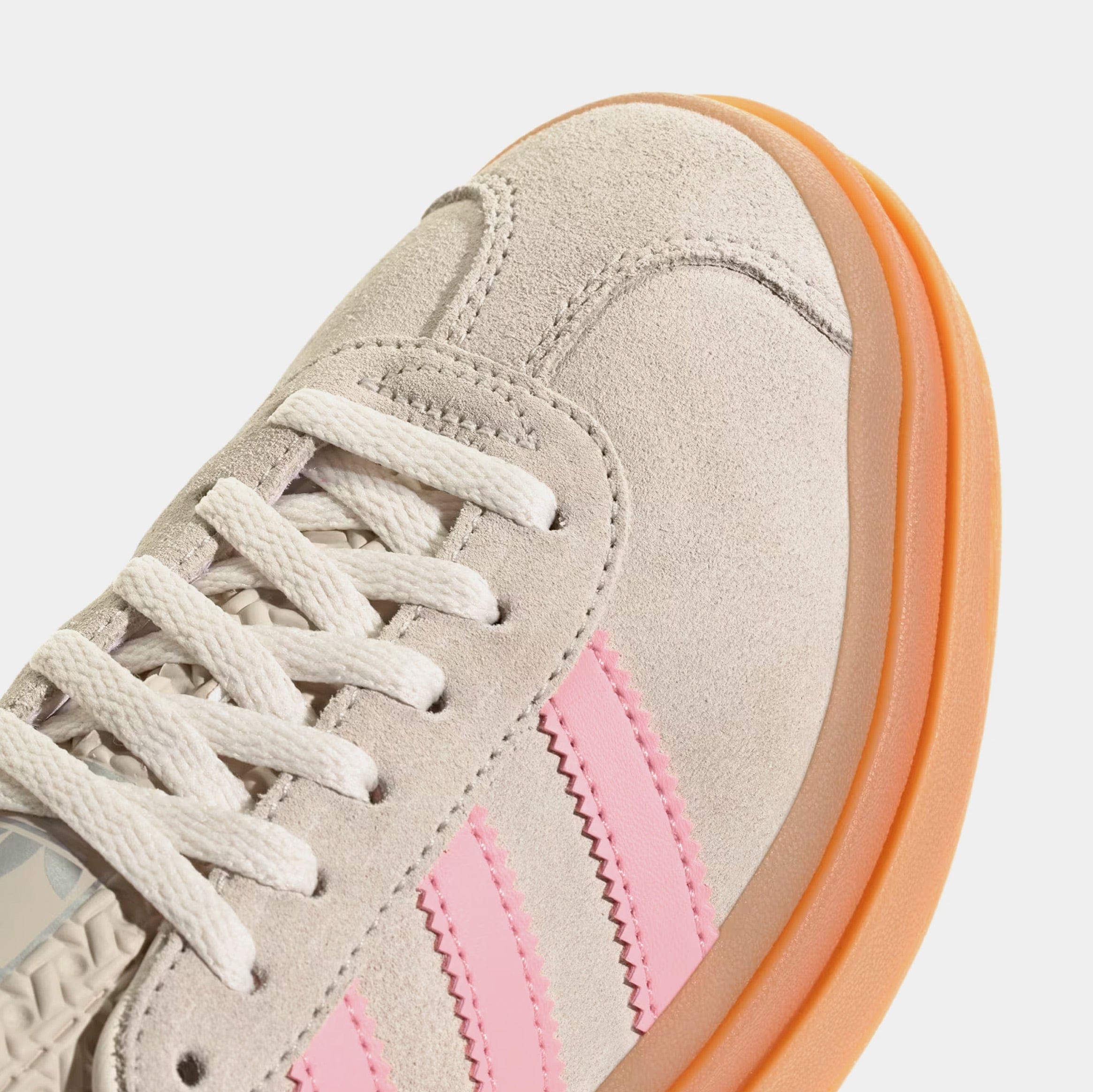 adidas Gazelle Bold Grade School Lifestyle Shoes (Beige/Semi Pink/Cream White)