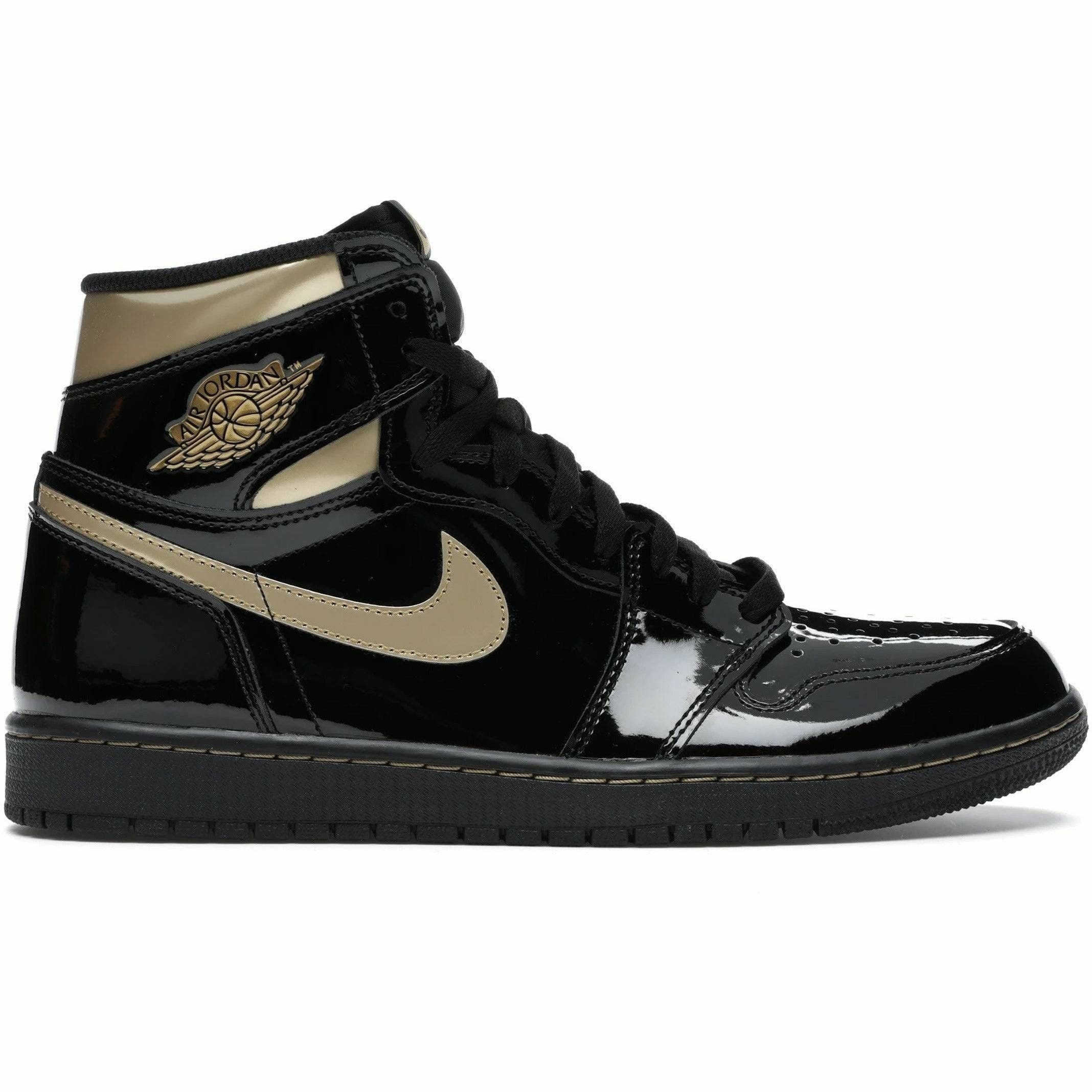 Air Jordan 1 High Black Metallic Gold