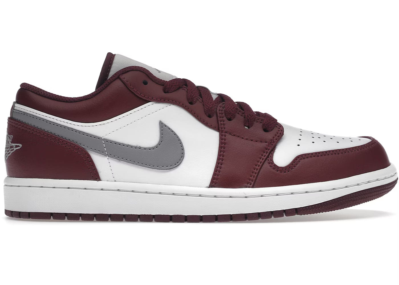 Air Jordan Jordan 1 Low White Bordeaux Sneakers | Off Kicks India