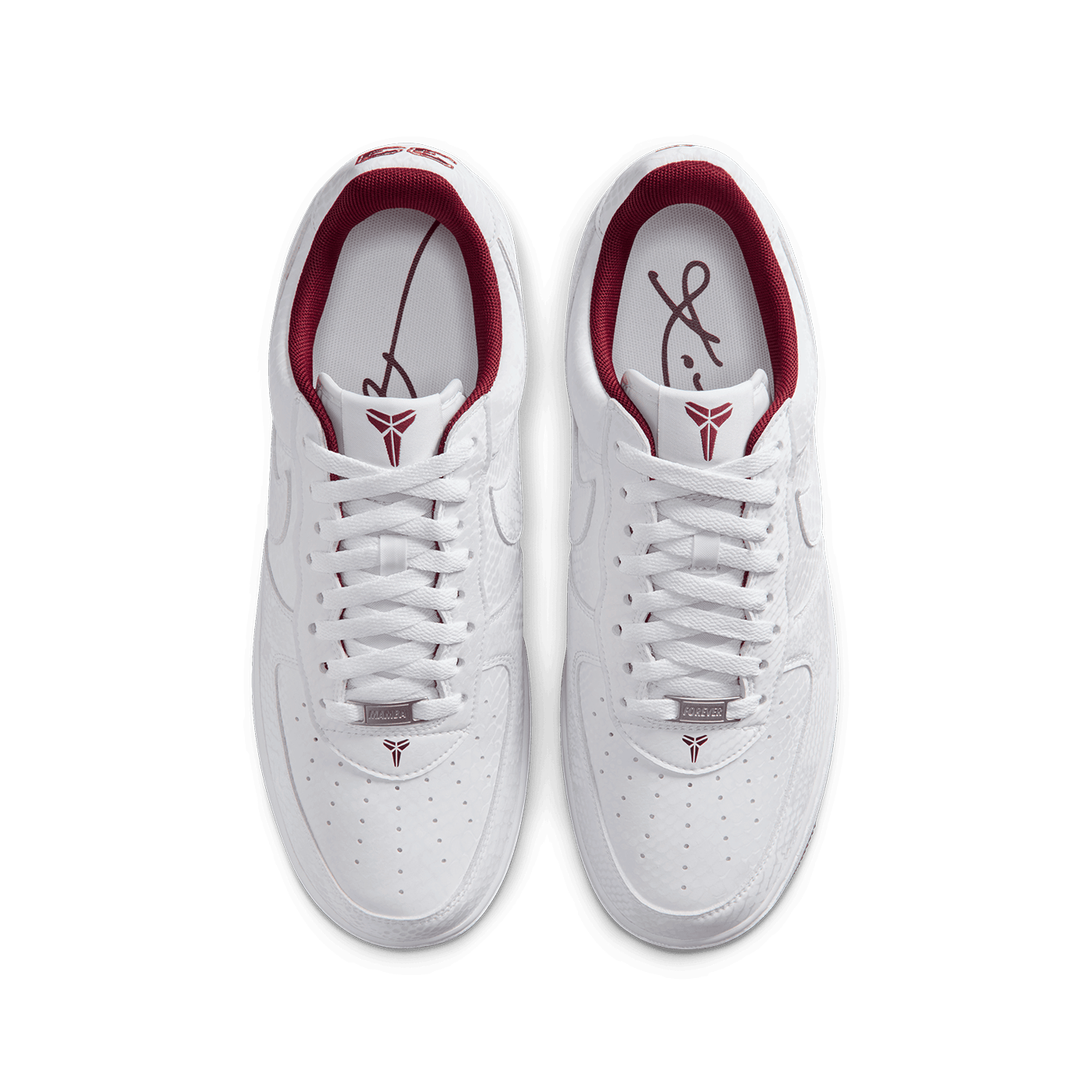 Nike Kobe Air Force 1 Low White and Team Red