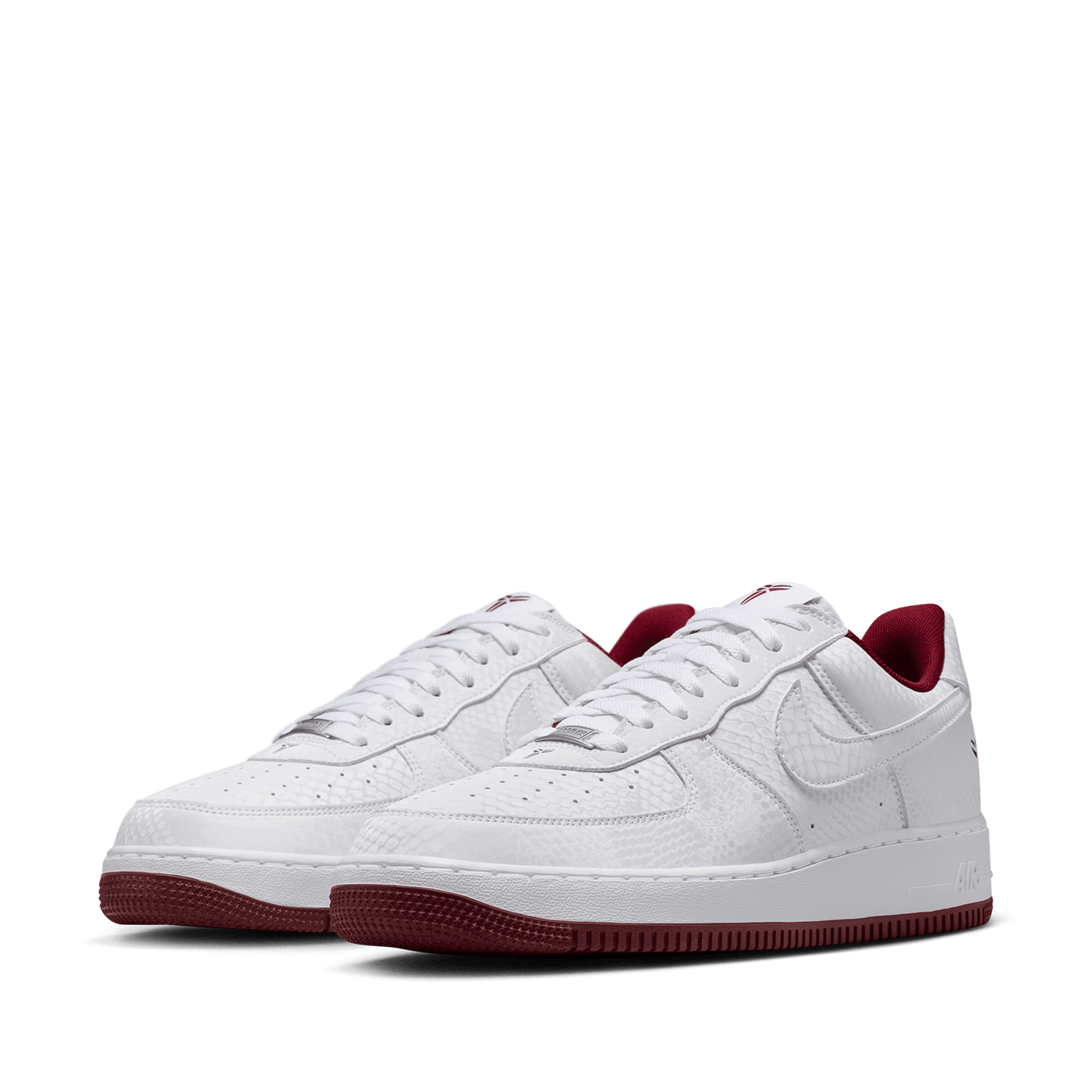 Nike Kobe Air Force 1 Low White and Team Red