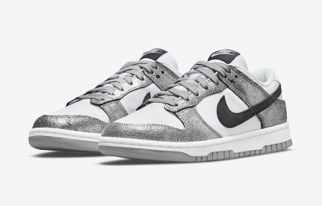 Nike Dunk Low Shimmer White Metallic Silver (W)